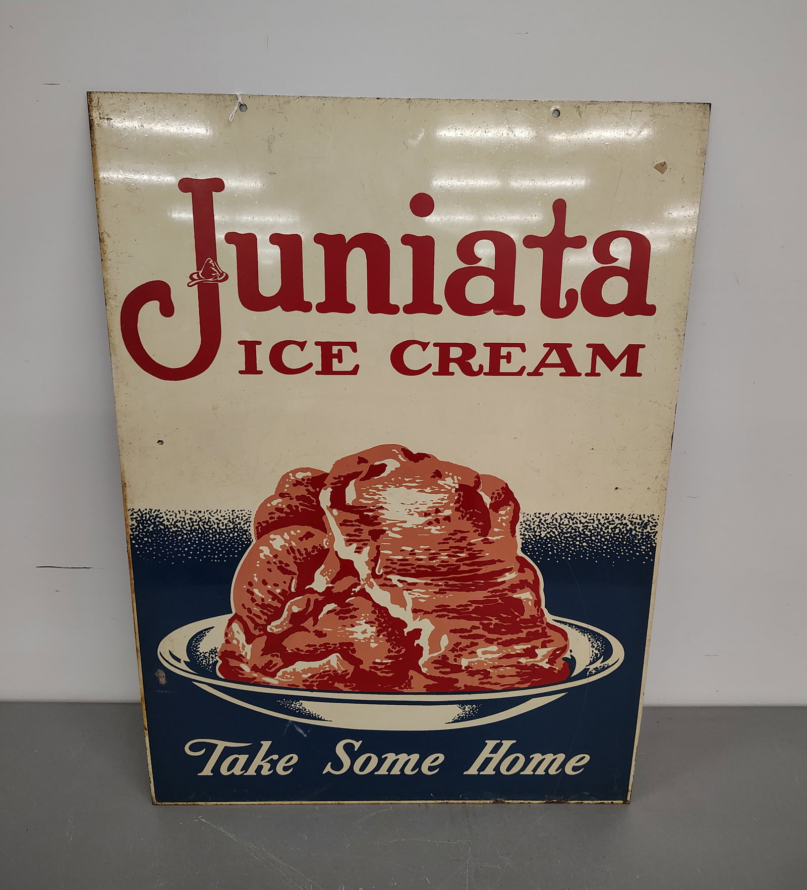 Sign: Juniata Ice Cream sign DST