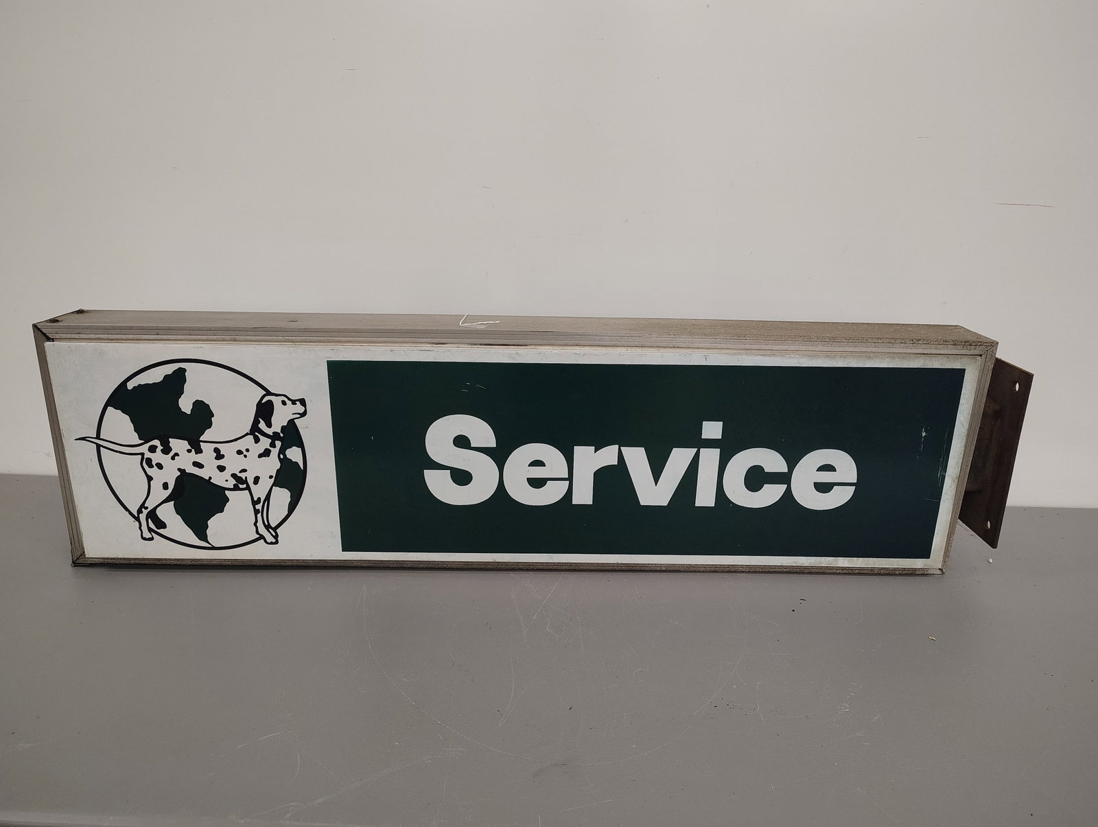 Sign: Coachment RV service dealer sign 2 sided metal
