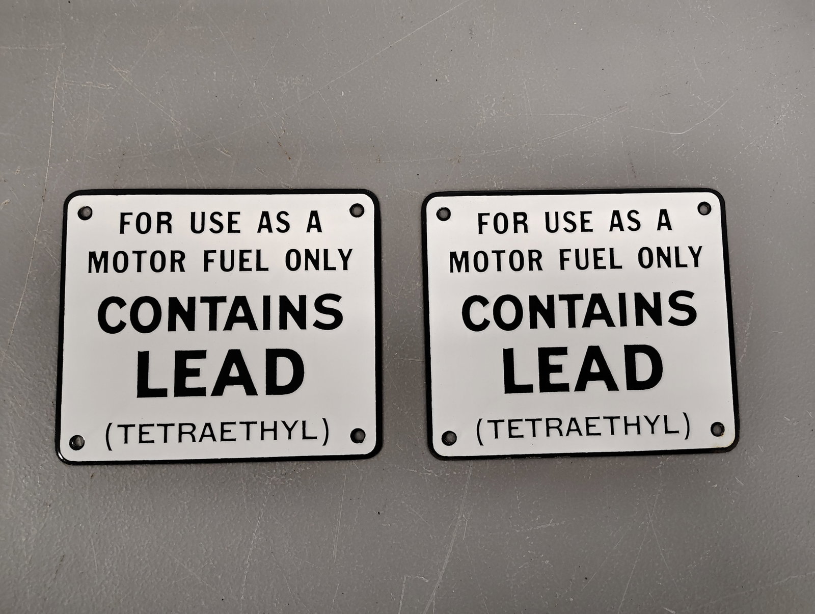 Signs: Contains lead porcelain New old stock