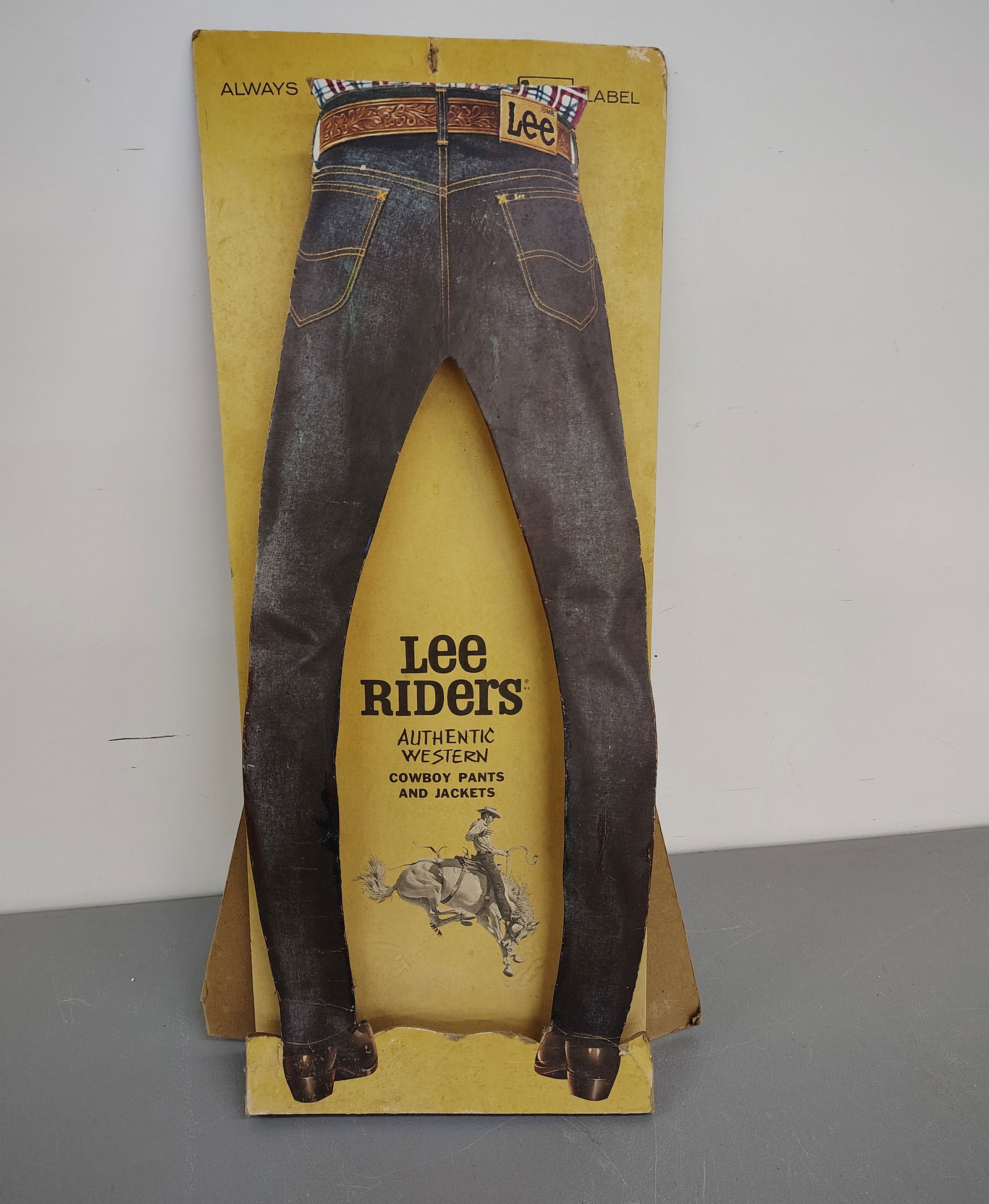 Lee Riders: Cardboard easel back display