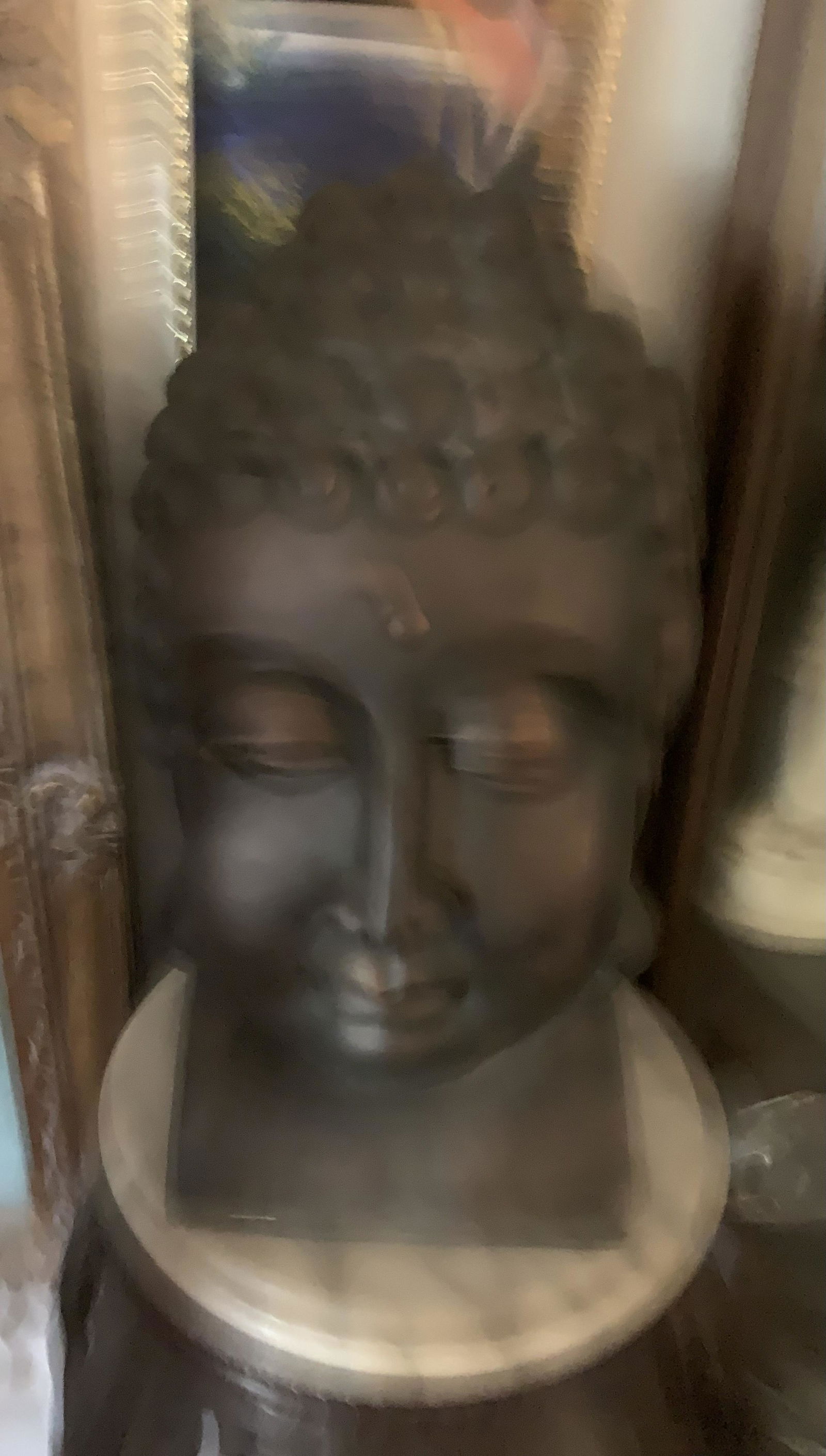 Large Buddah Head on Stand (1 of 1)