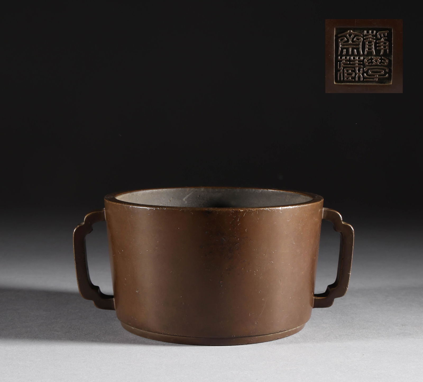 Bronze two ear censer of Ming Dynasty (1 of 7)