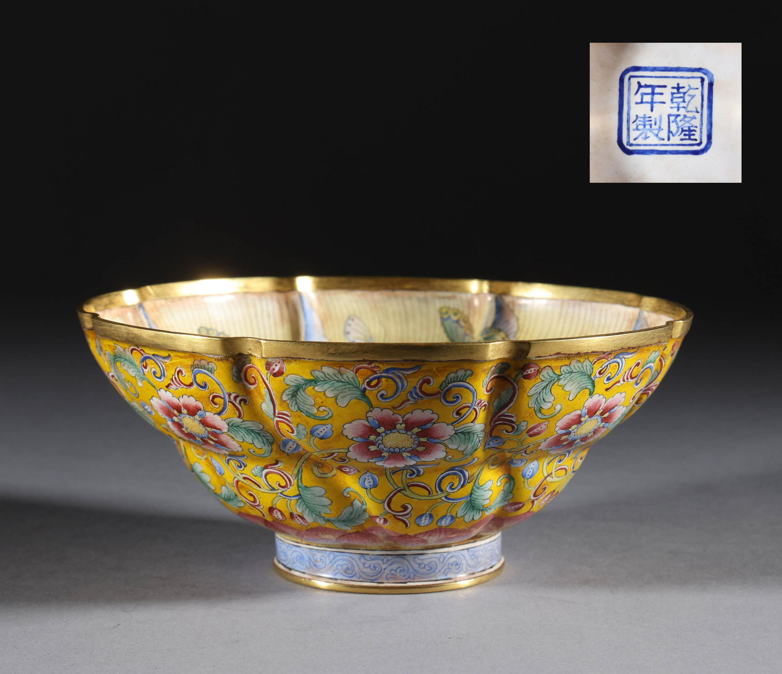 Copper enamel colored bowls in the Qing Dynasty (1 of 7)