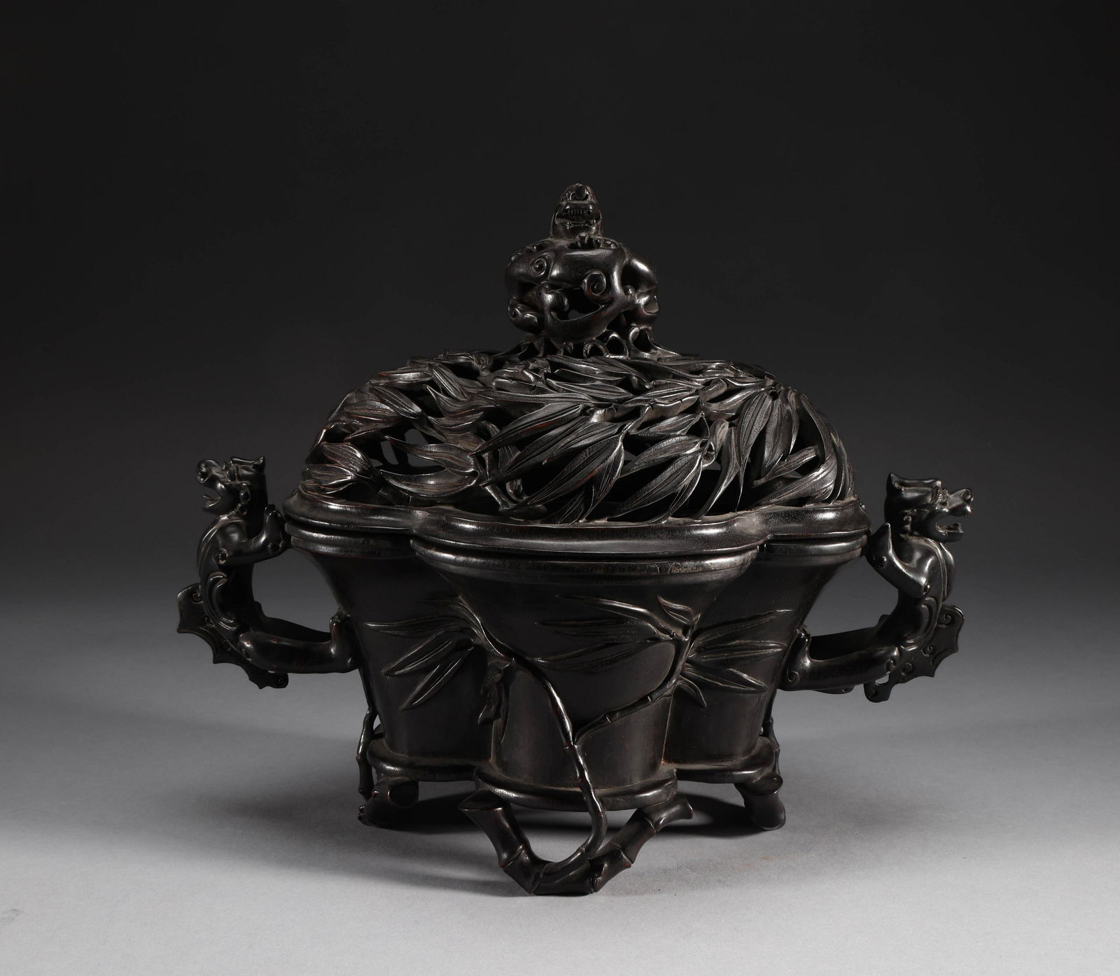 Red sandalwood carved bamboo incense in Qing Dynasty (1 of 12)