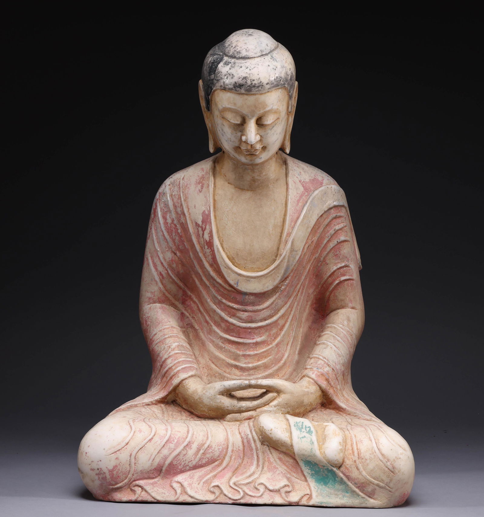 White marble Buddha statues of the Tang Dynasty in China (1 of 11)
