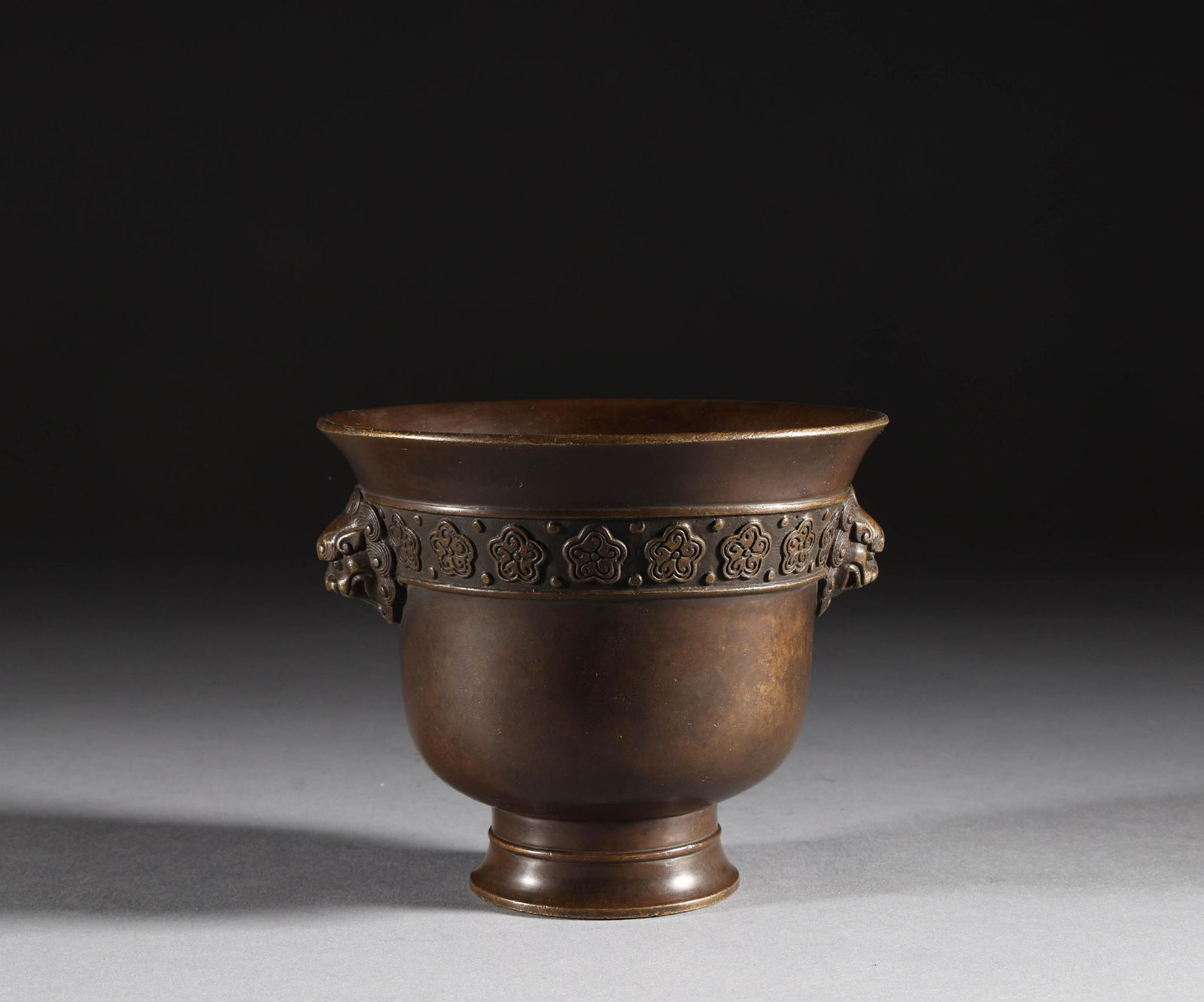 Bronze two ear censer of Ming Dynasty (1 of 8)