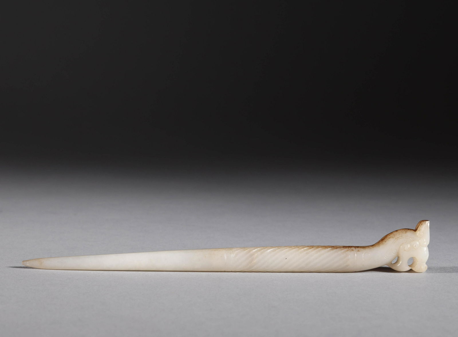 Hetian jade hairpin in Qing Dynasty (1 of 8)