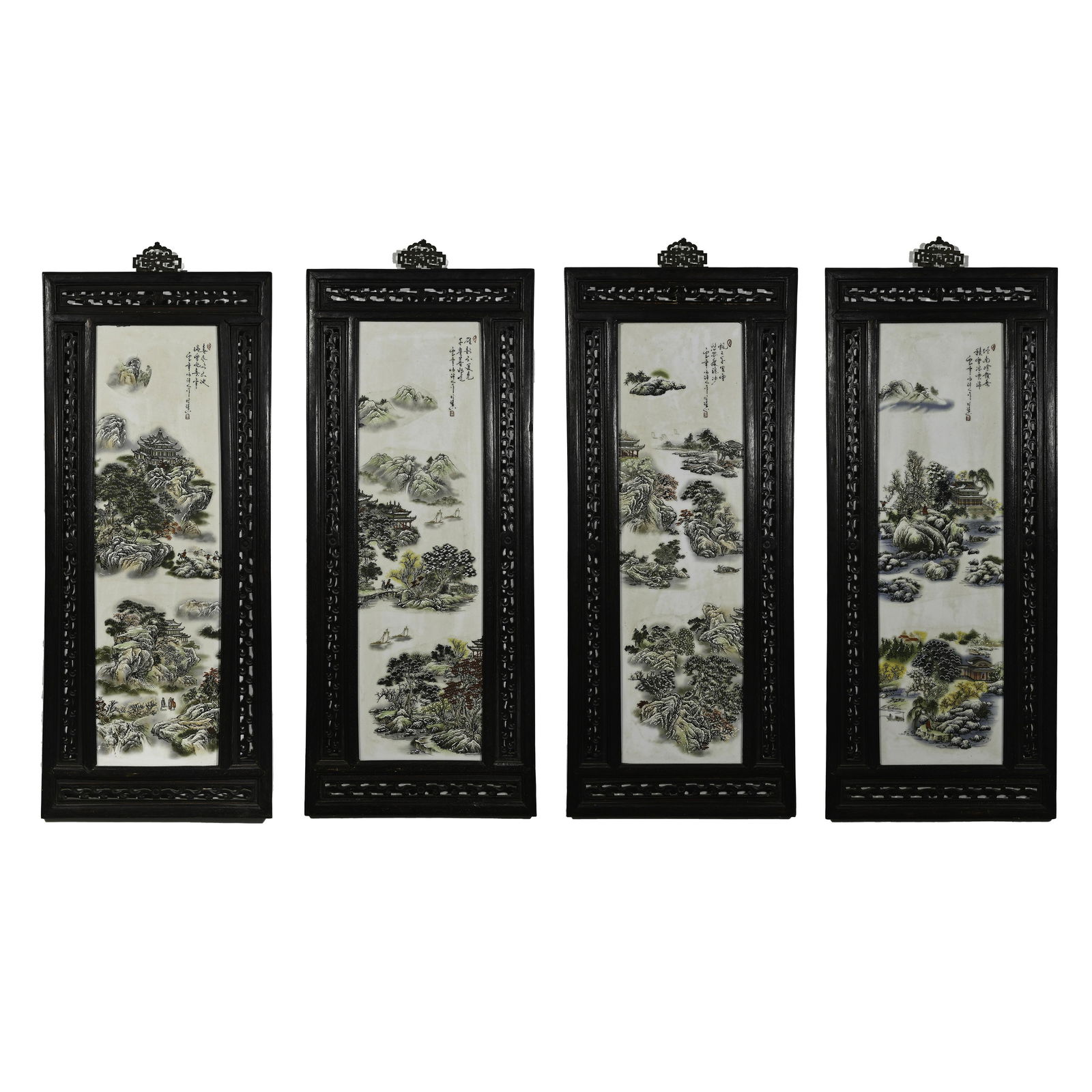 China 20th Century porcelain plate hanging screen (1 of 15)