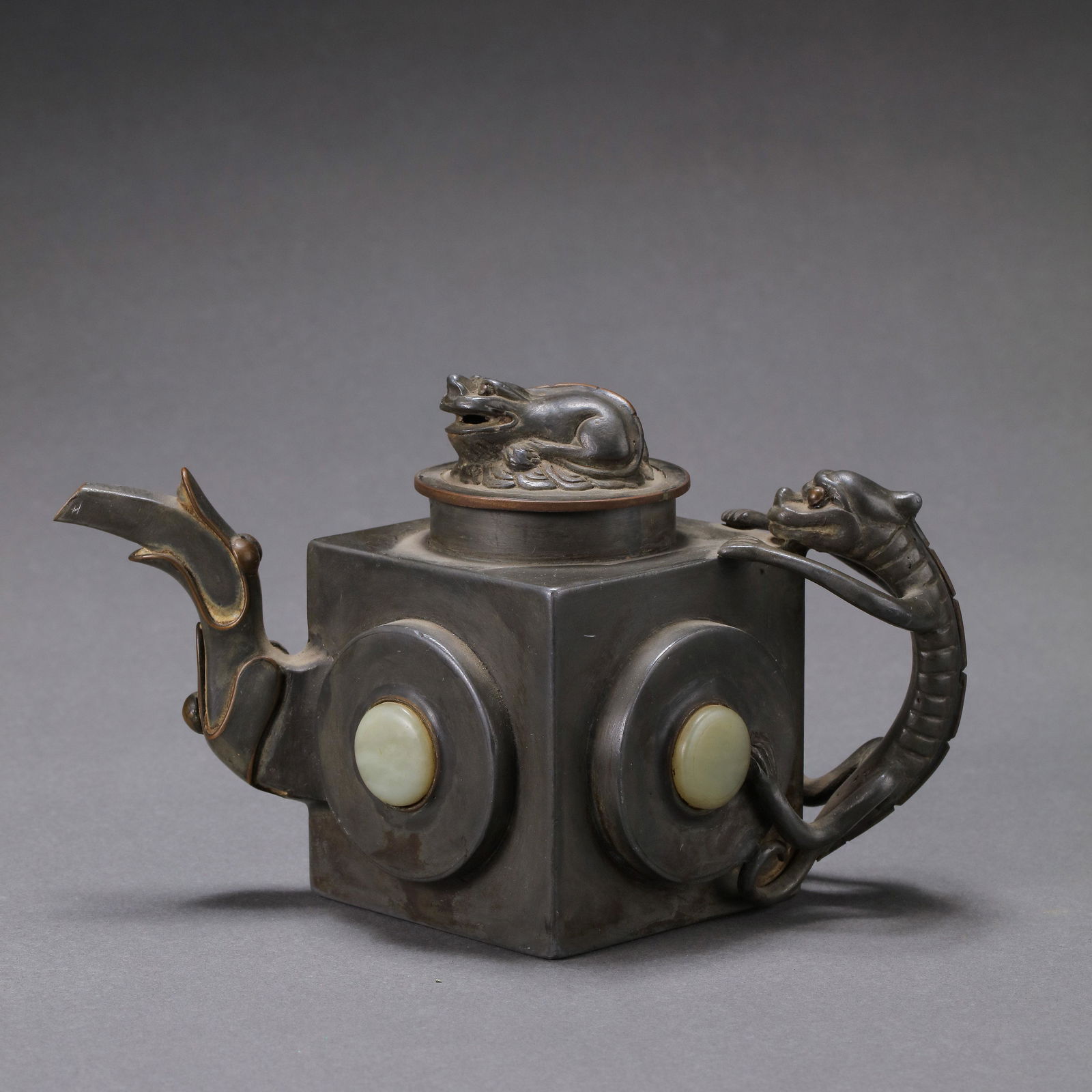 Tin teapot of Qing Dynasty in China (1 of 10)