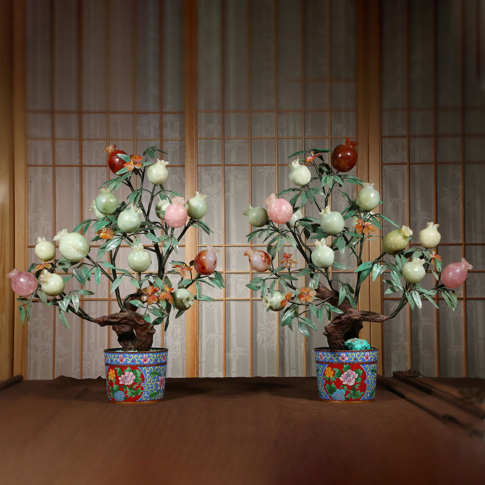 A pair of Chinese Bonsai of the 20th century (1 of 12)