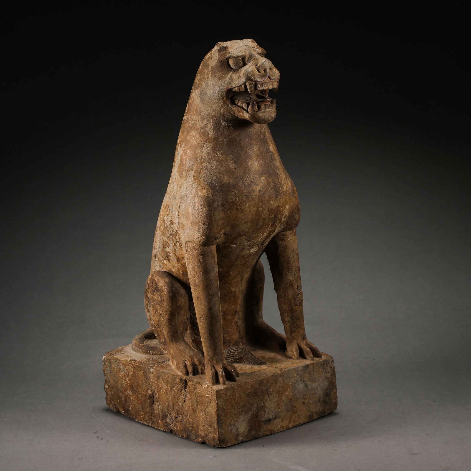 Blue stone beast of Tang Dynasty (1 of 10)