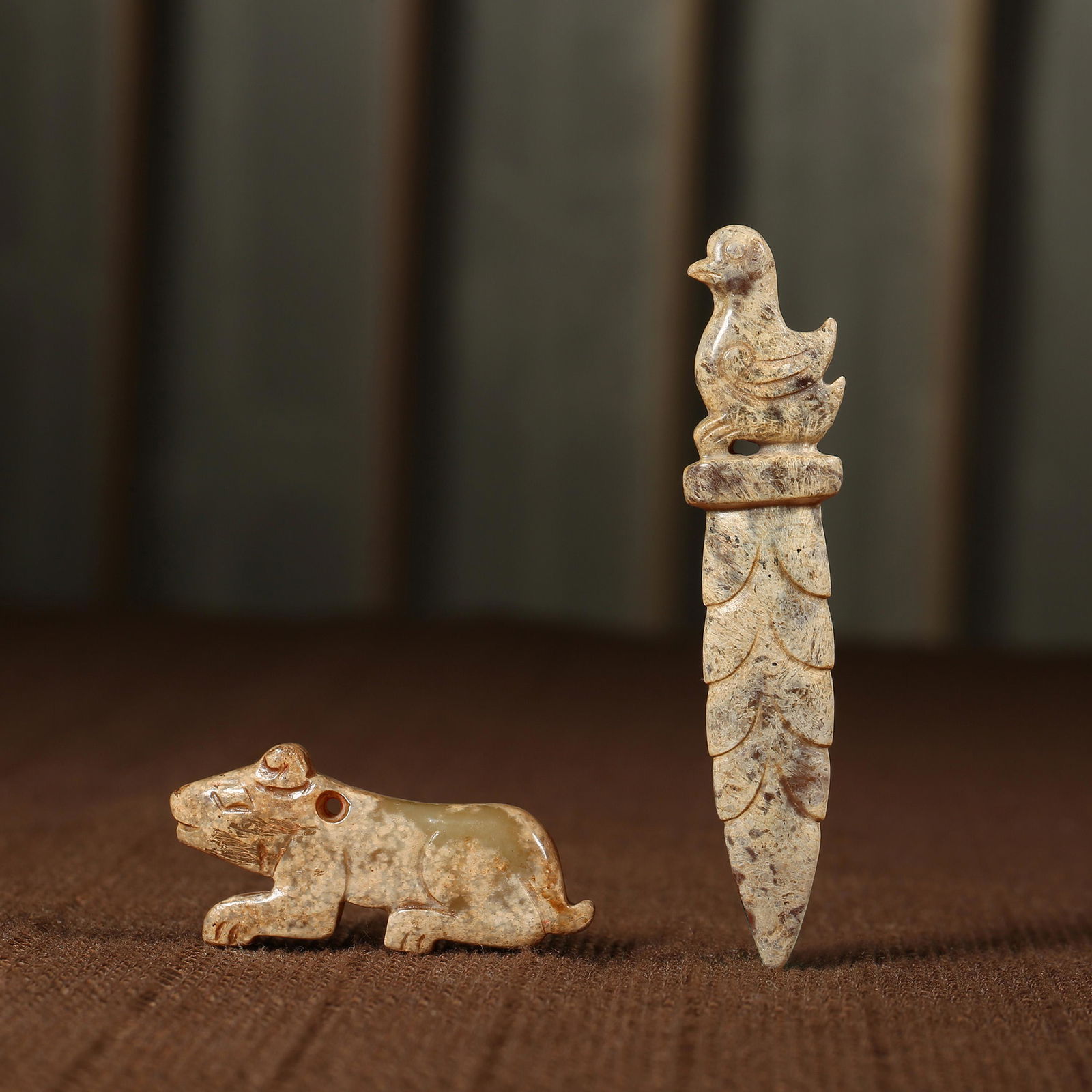 A group of Hetian jade pieces from the Western Zhou Dynasty in China (1 of 11)