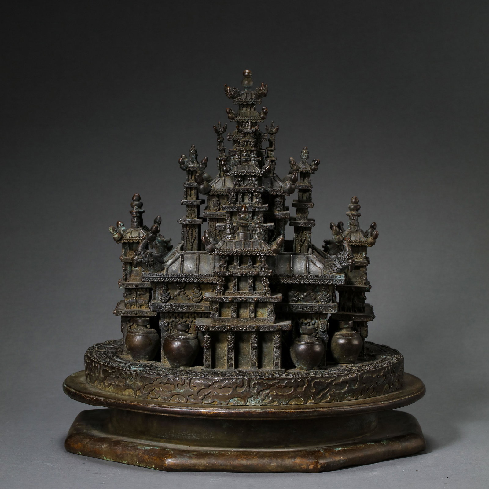 The 15th century alloy copper Mandala in Tibet (1 of 10)