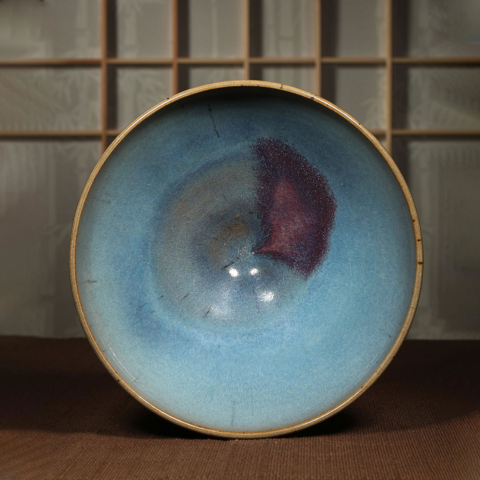 Jun kiln blue glazed hanging red bowl in song and Jin Dynasties in China (1 of 9)