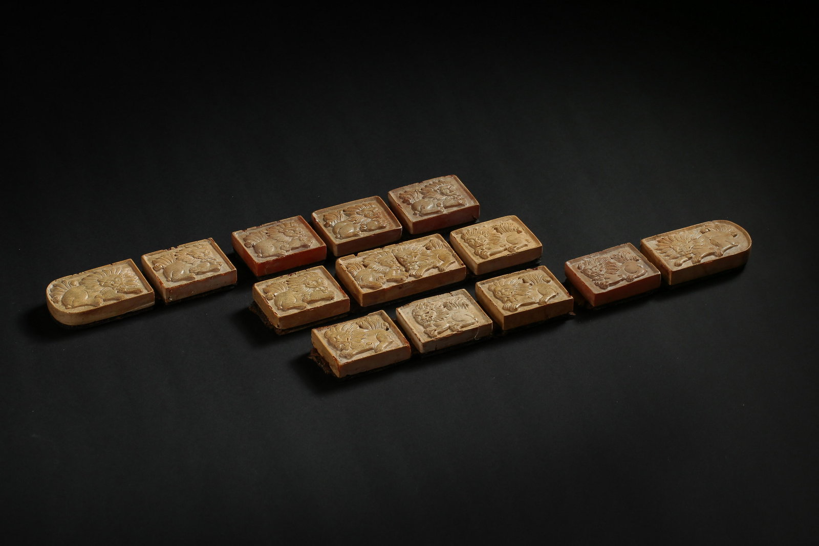 A group of wax belt plates of Liao Dynasty in China (1 of 10)