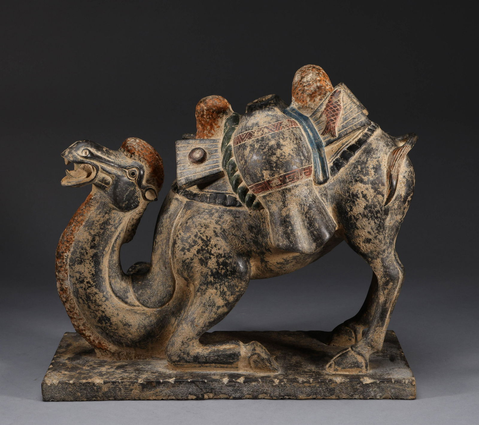 Song bluestone painted camel (1 of 8)