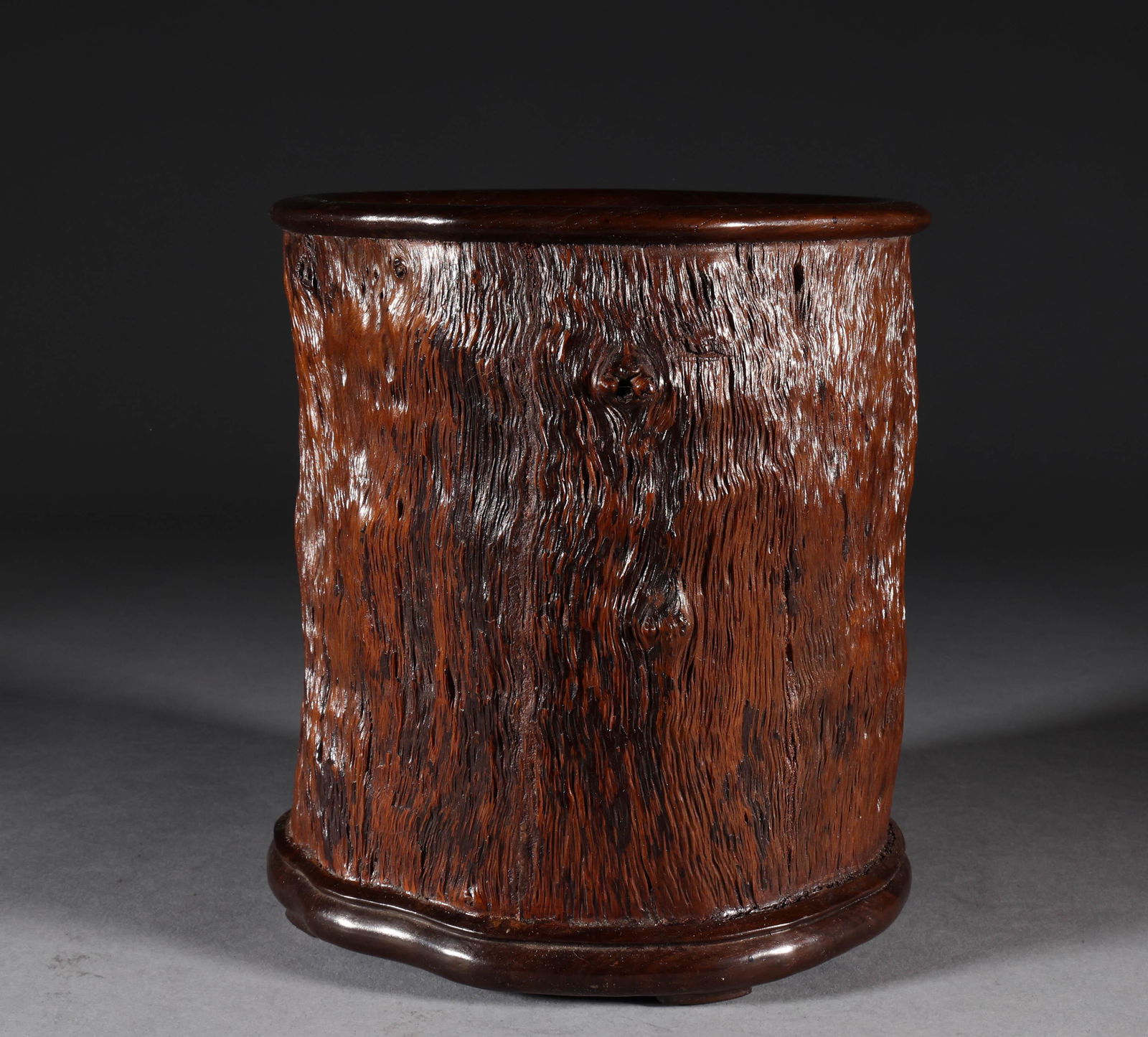Qing Dynasty shadow wood pencil holder (1 of 7)
