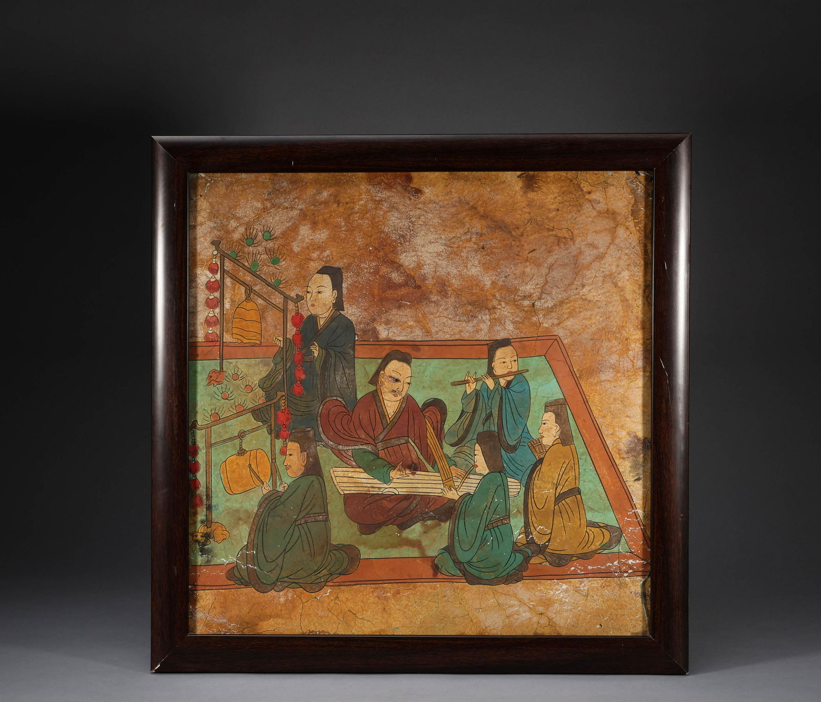 Qing Dynasty stone wallboard painting (1 of 6)