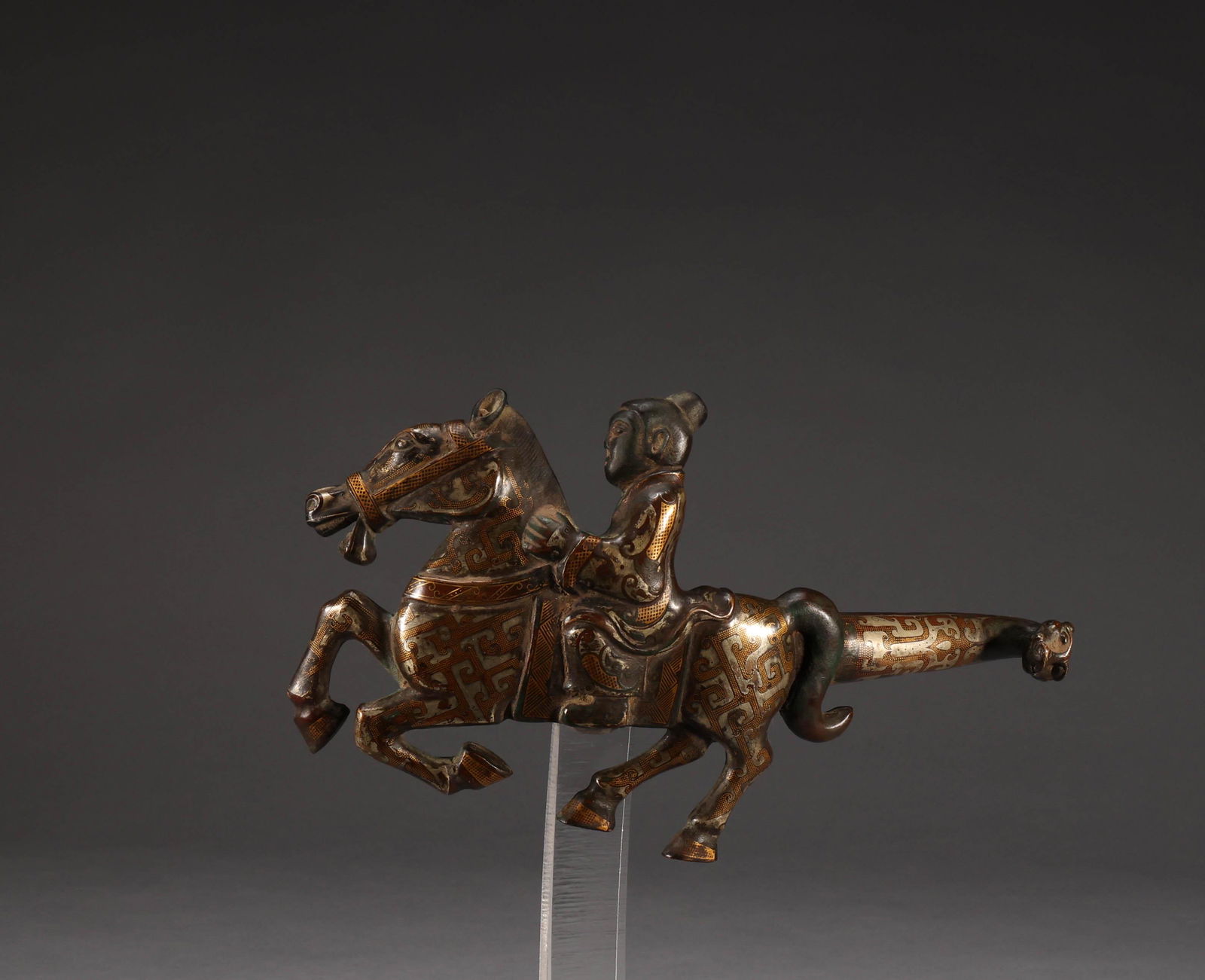 Copper inlaid with gold and silver hooks (1 of 8)