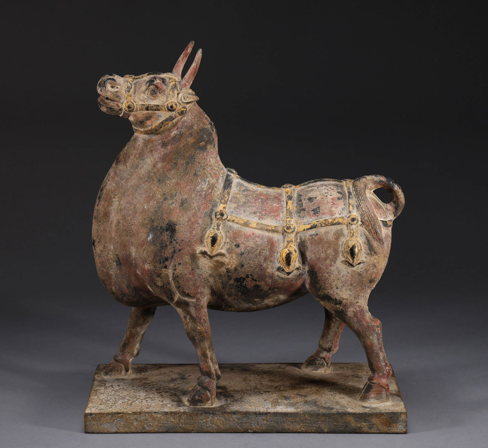 Song Dynasty bluestone painted ox (1 of 9)