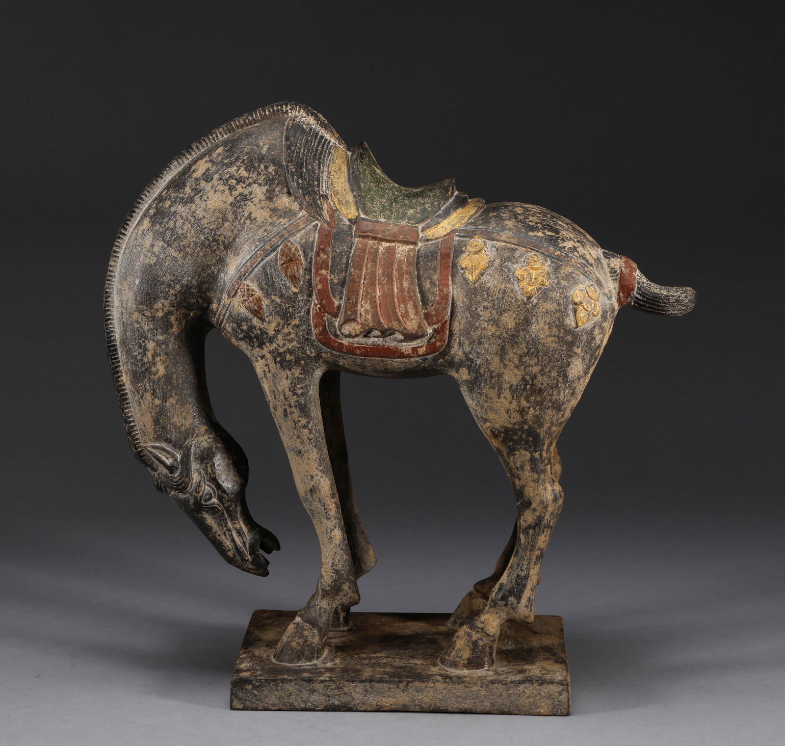 Song Dynasty blue stone painted horse (1 of 8)