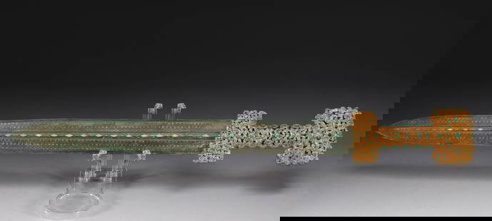 Before the Ming dynasty, gold and silver swords were wrong: Length: 75cm, width: 10cm, weight: 1895g