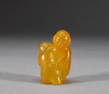 Yellow agate boy of Yuan Dynasty