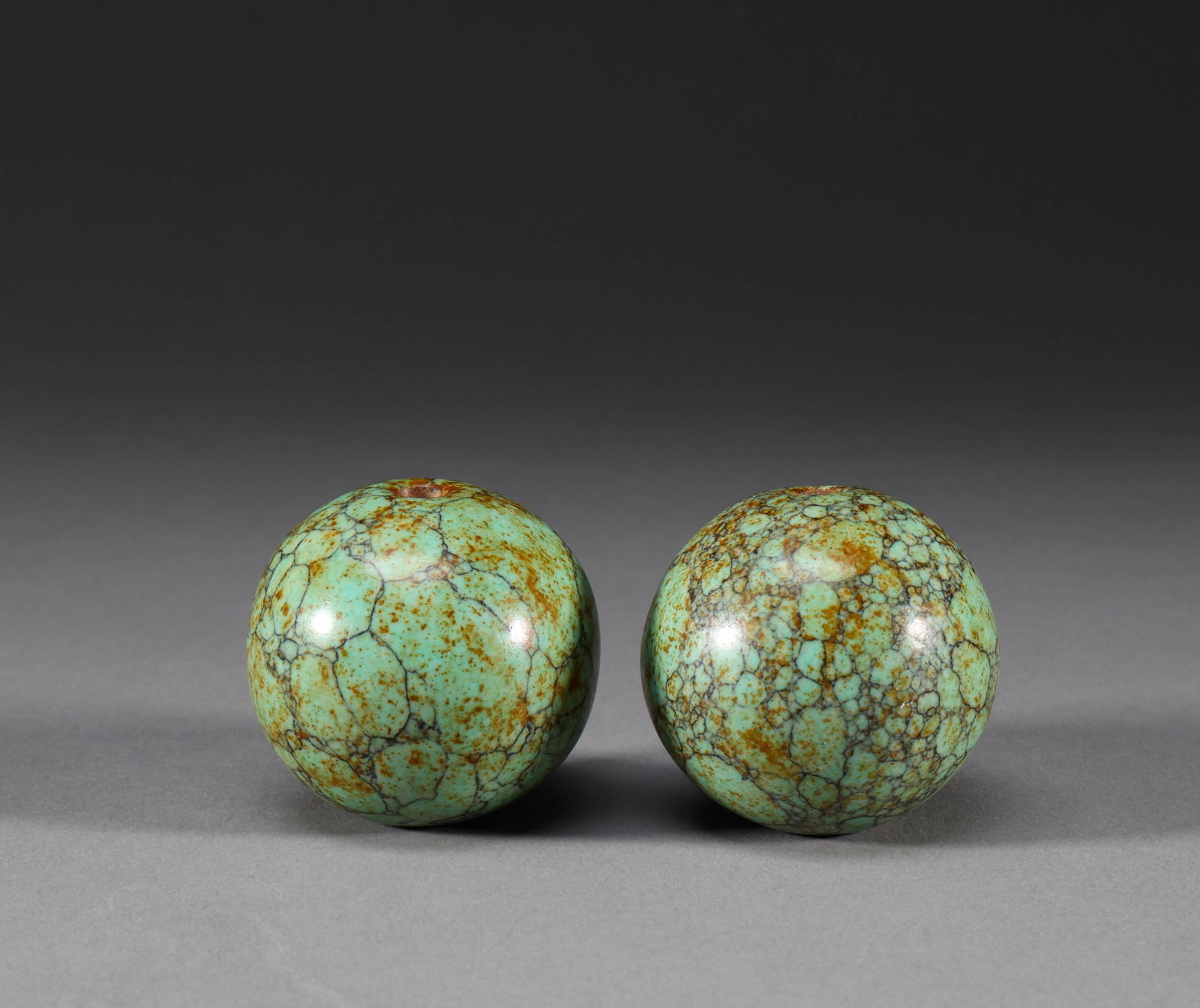 Two Qing Dynasty turquoise beads (1 of 6)