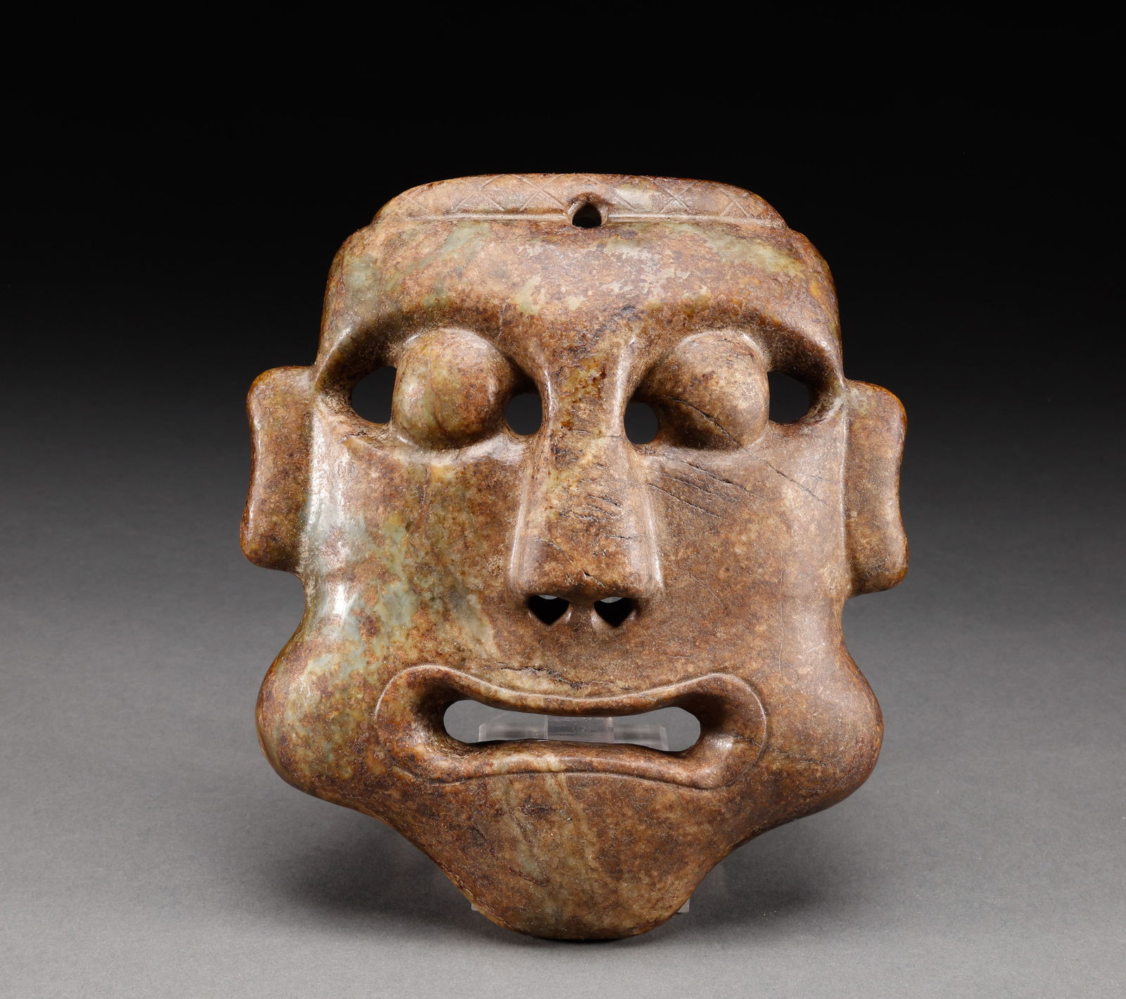 Hetian jade mask before Ming dynasty (1 of 7)