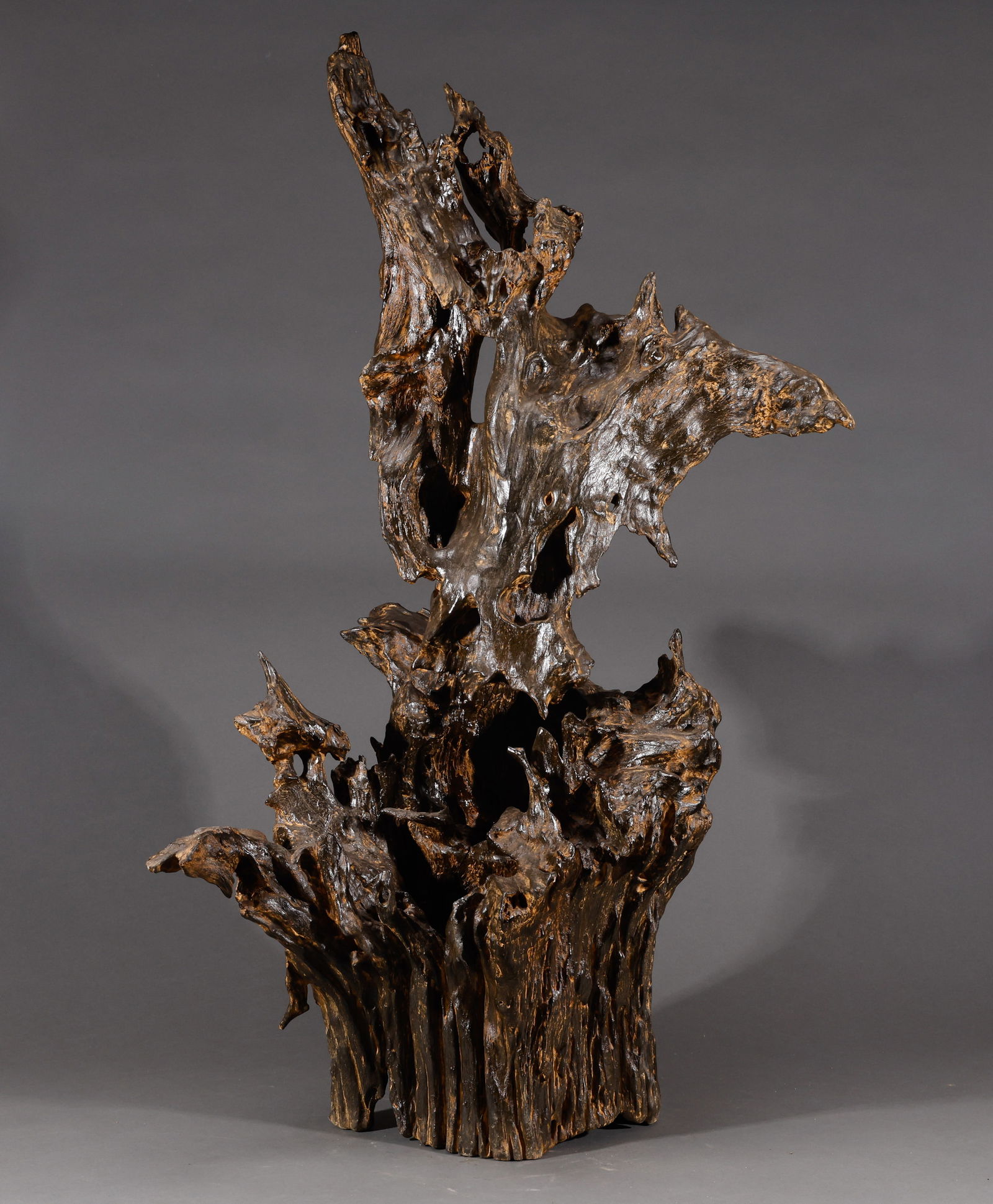 Qing Dynasty Qi Nan agarwood root carving (1 of 13)