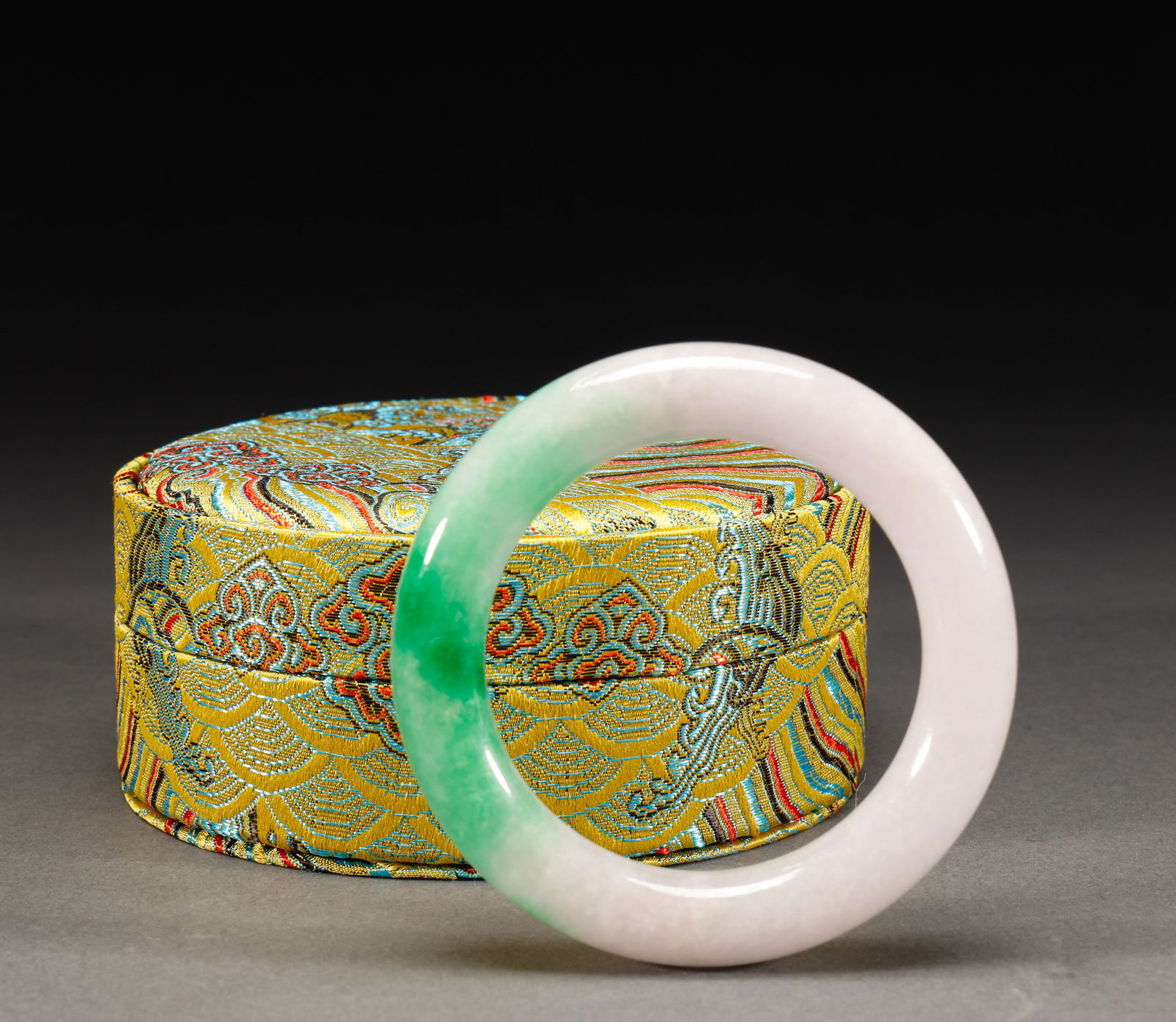 Qing Dynasty Violet Jade Bracelet (1 of 8)