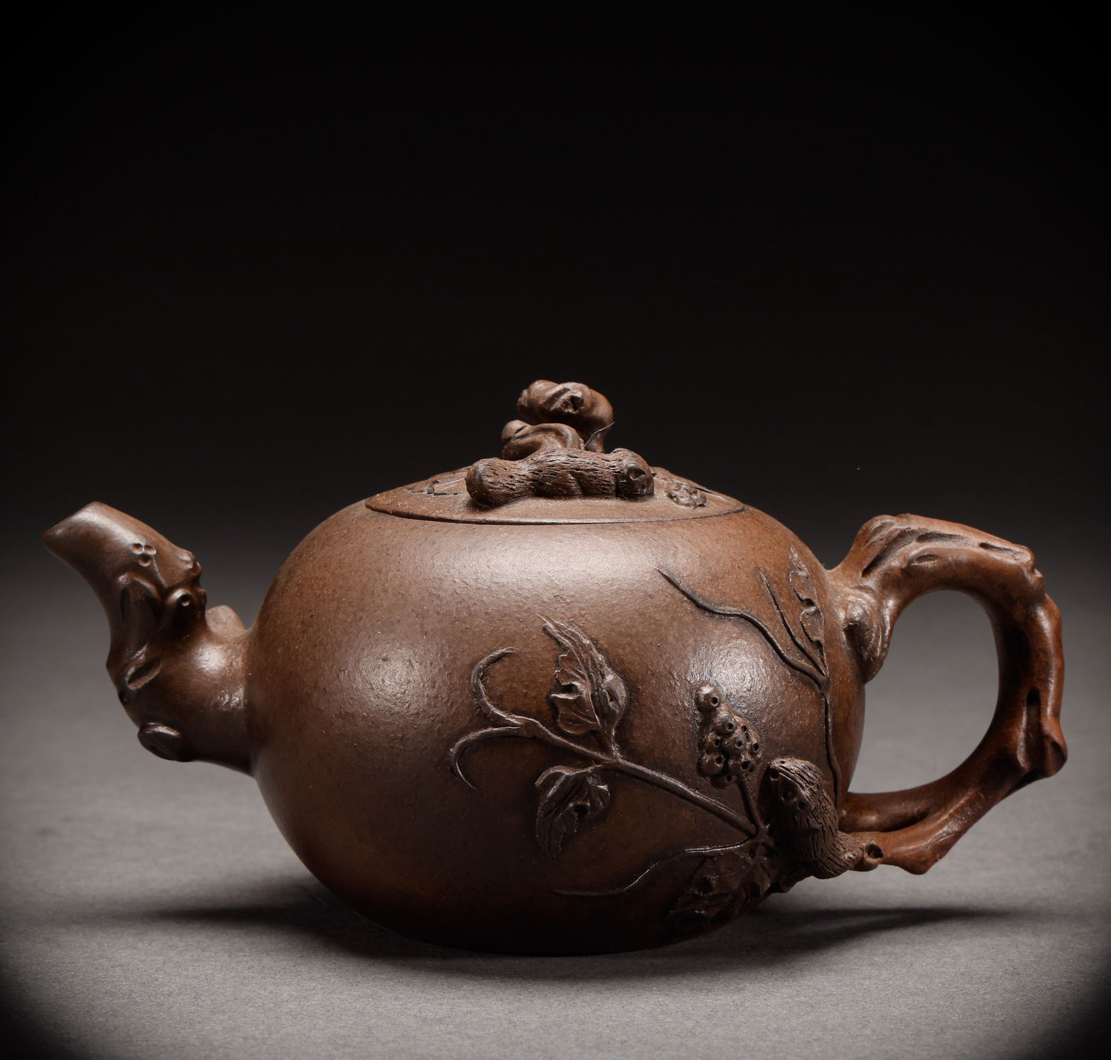 Qing or Republican purple clay teapot (1 of 6)