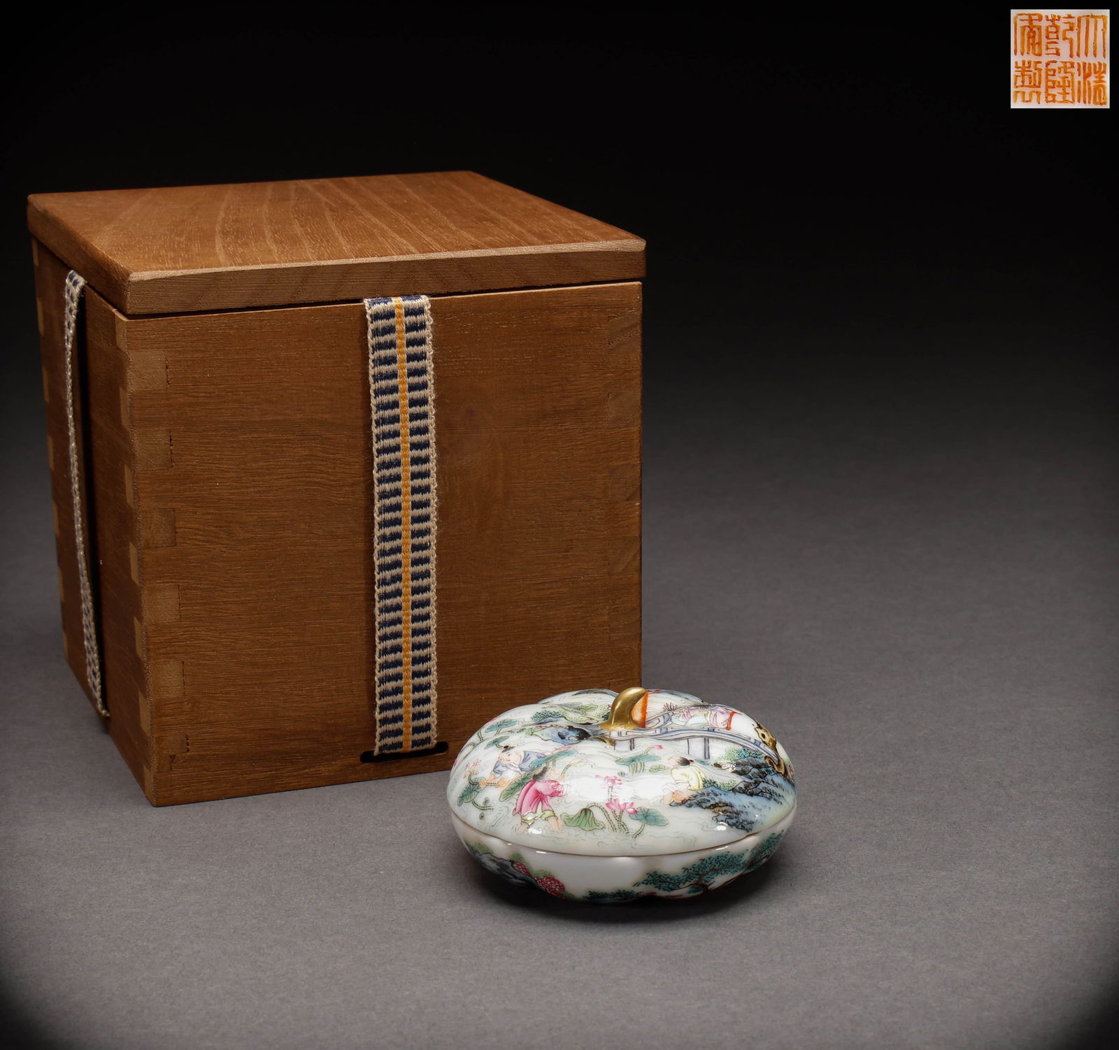 Qing Dynasty Pink Ink Box (1 of 8)