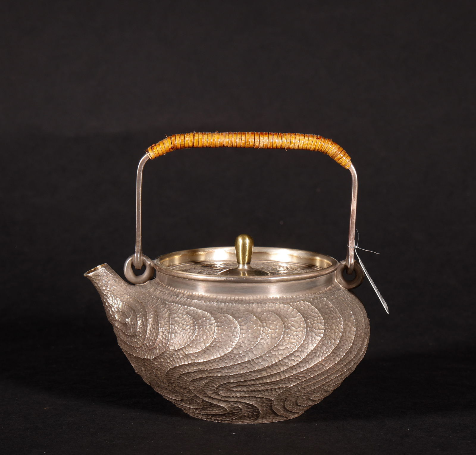 Old Japanese Blue Silver Pot (1 of 6)
