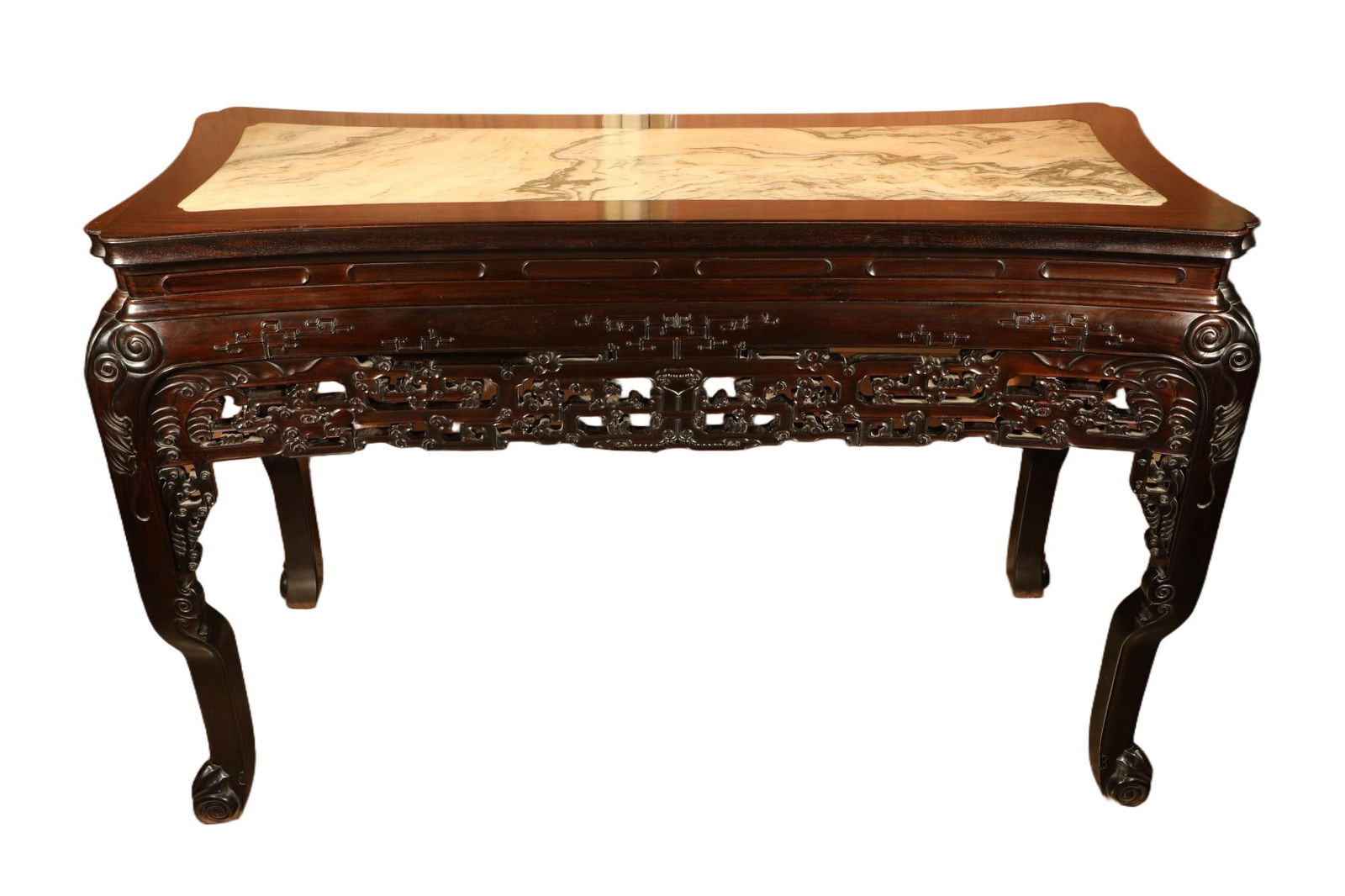 Redwood inlaid with marble supply case in the Qing Dynasty (1 of 7)