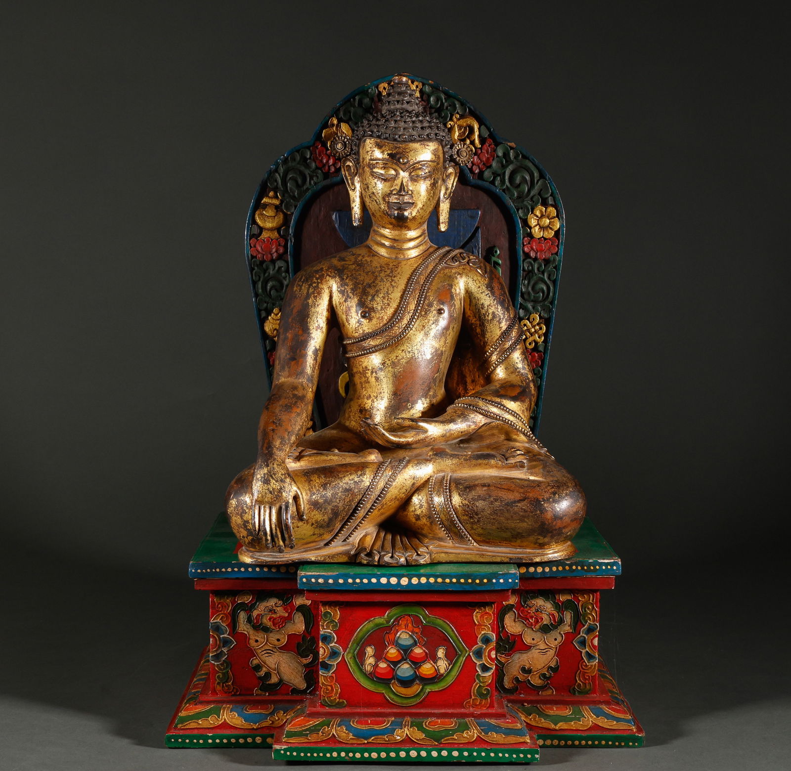Bronze gilded Buddha statues from the Ming Dynasty (1 of 9)