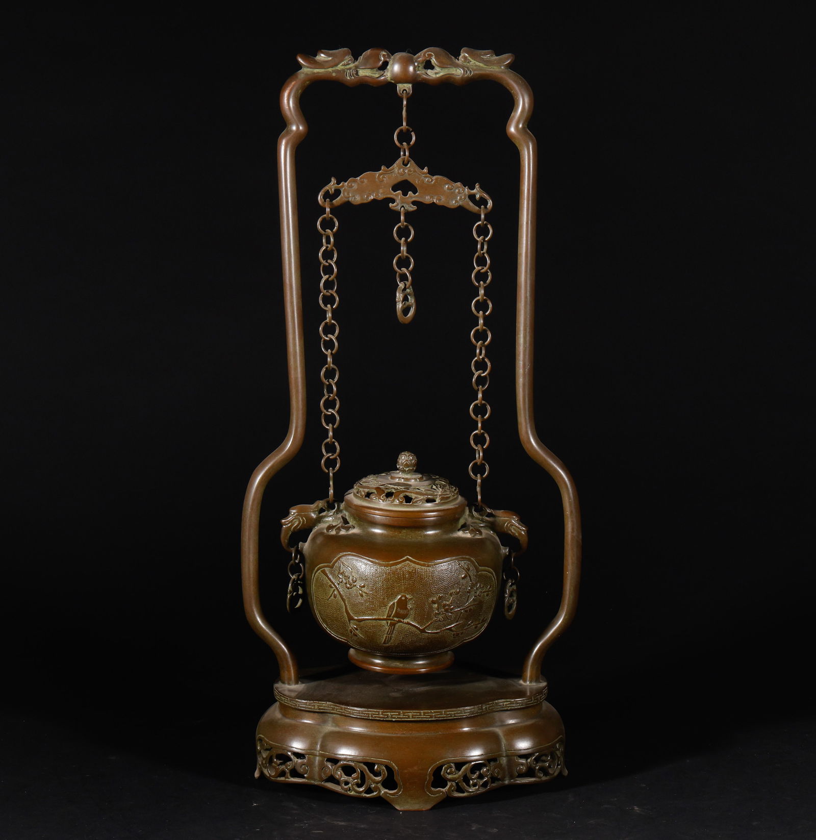 Qing Dynasty copper beam hanging furnace (1 of 9)