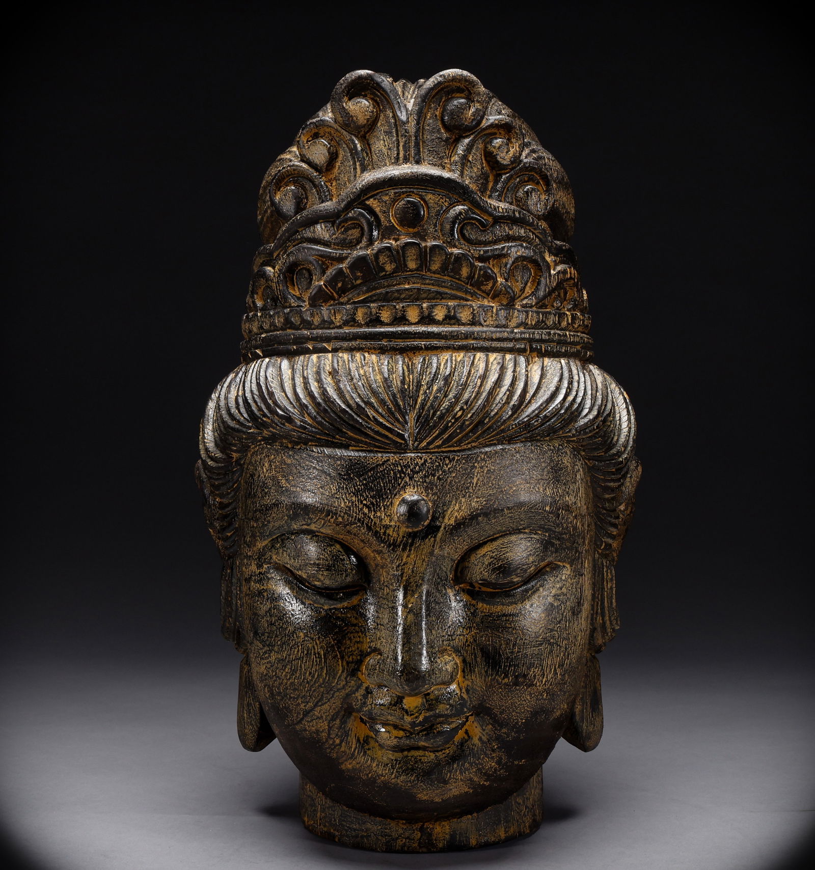 Qing Dynasty agarwood Buddha Head (1 of 9)