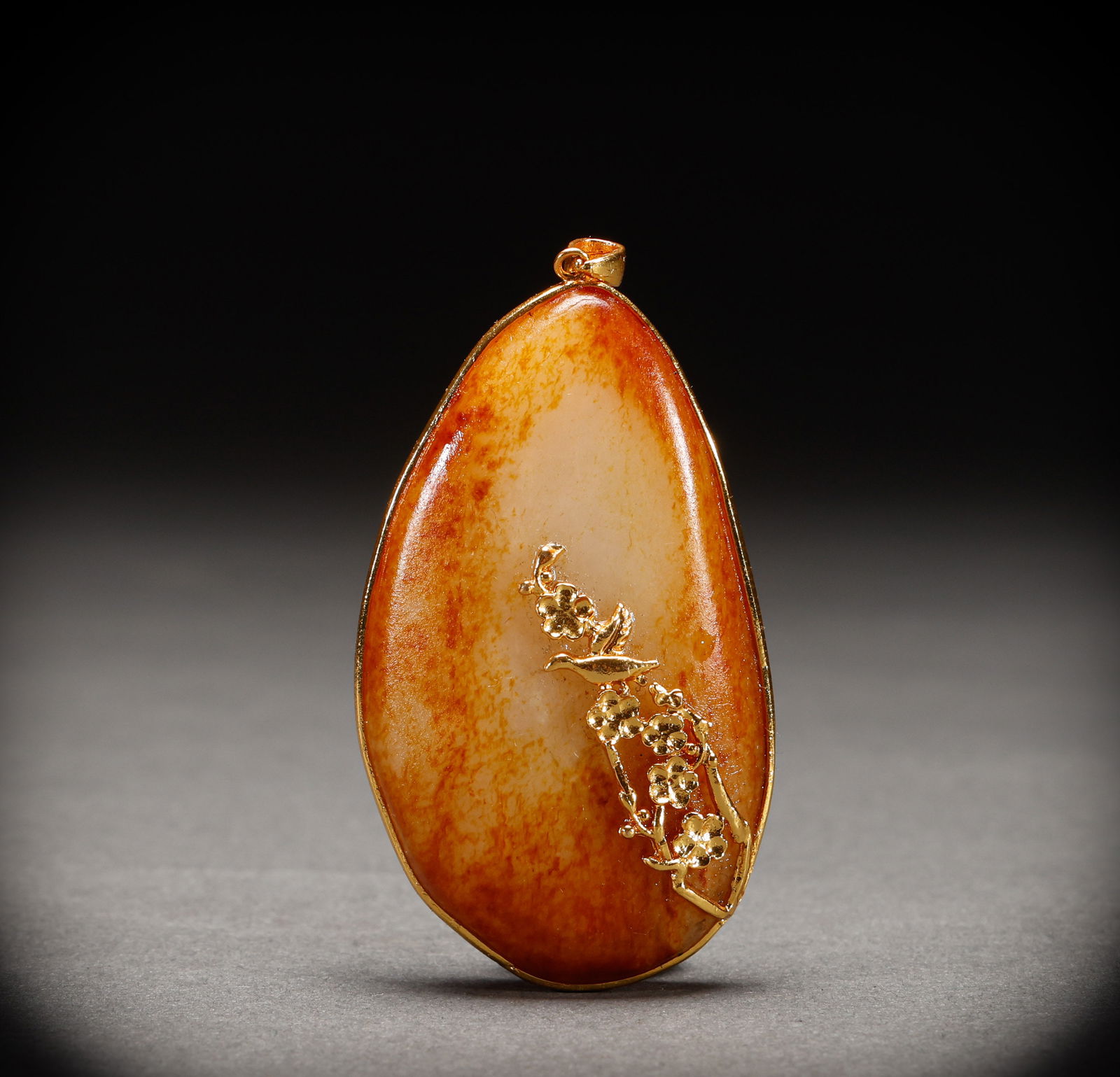Qing Dynasty Hotan Jade original stone pendant (1 of 5)