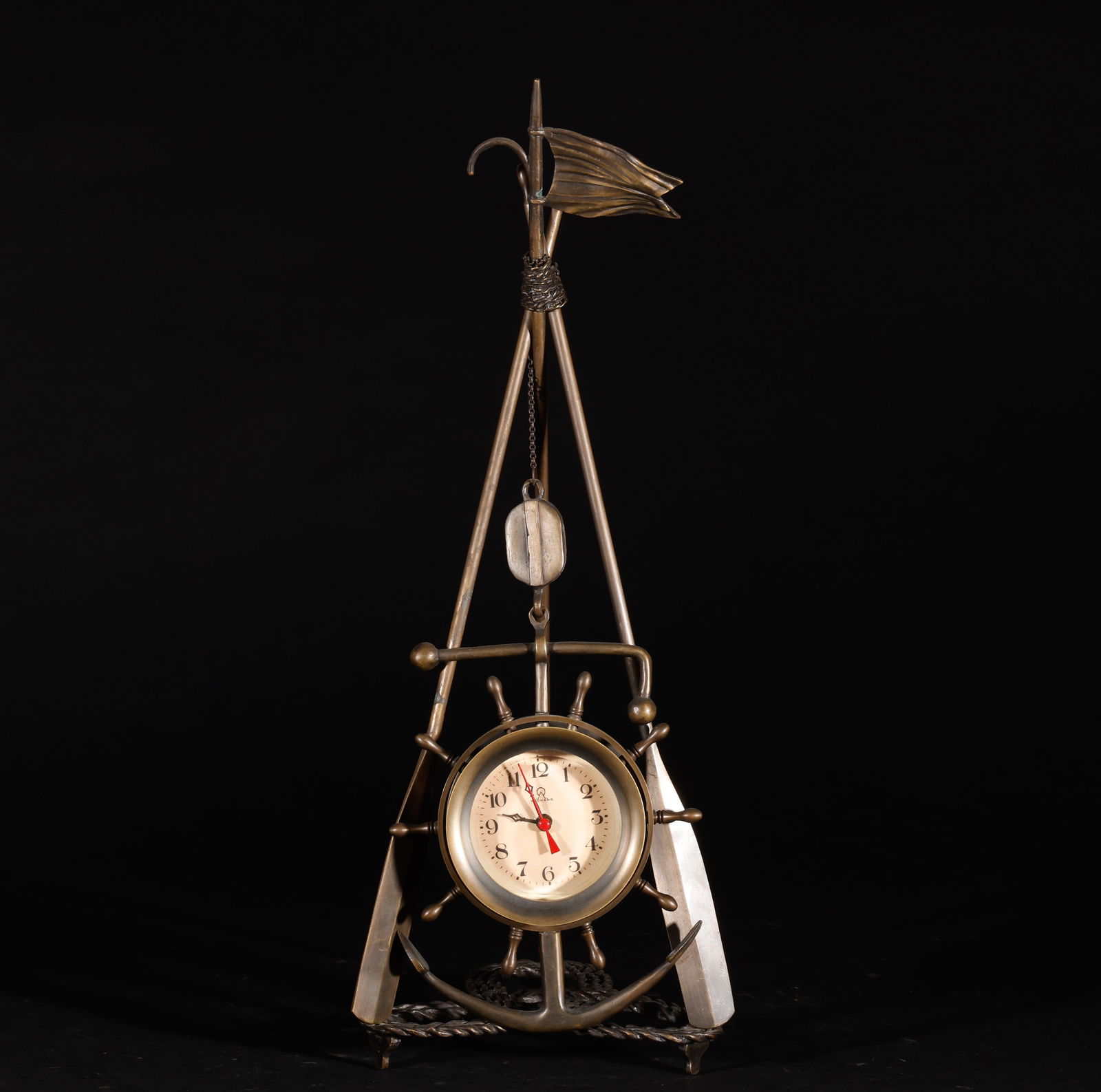 Old Tibetan European style Copper Gilded Golden Bell: Height: 50cm, Width: 19cm, Weight: 1990g