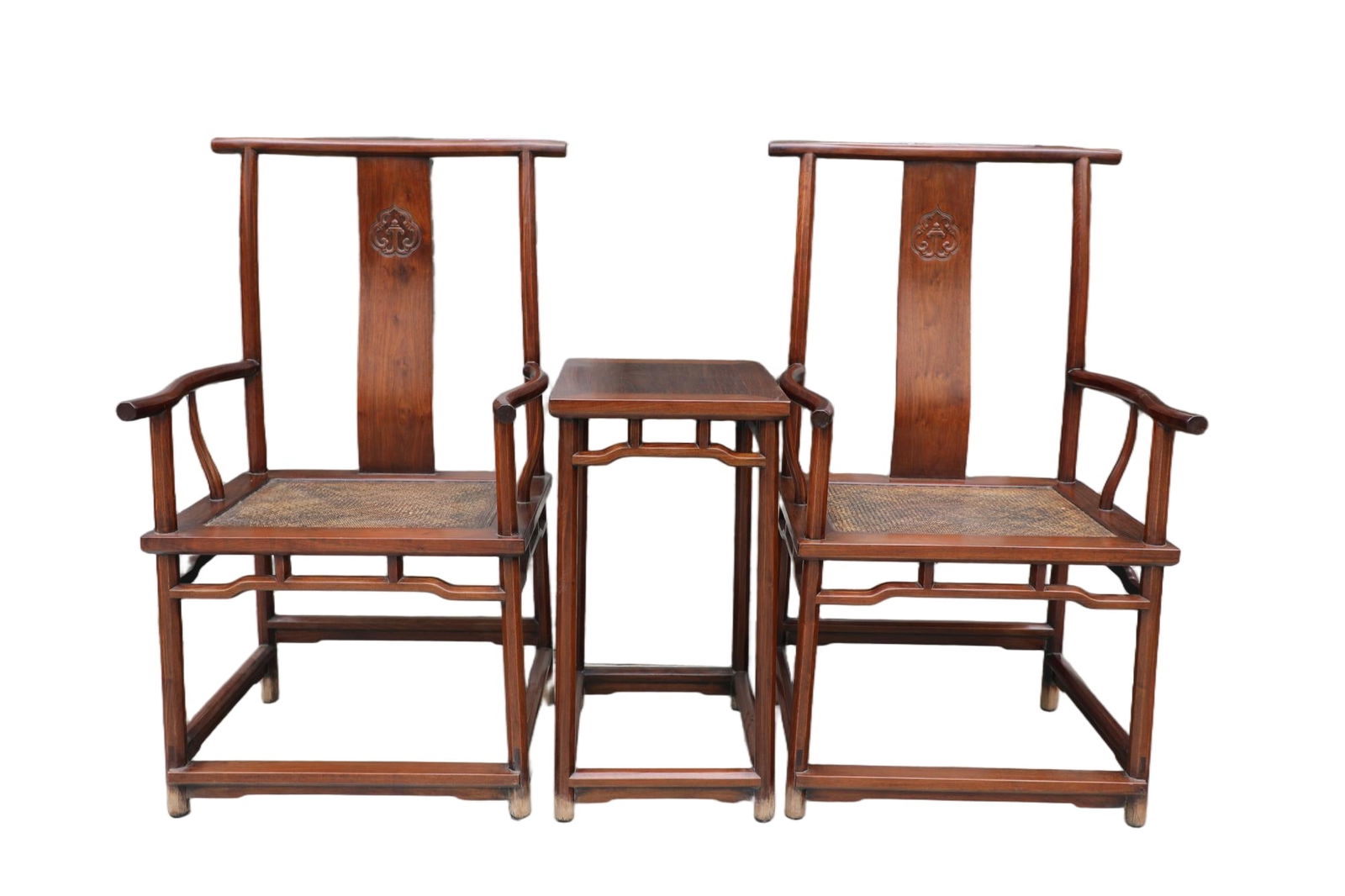 A set of Qing Dynasty Huanghuali four head official hat chairs (1 of 6)