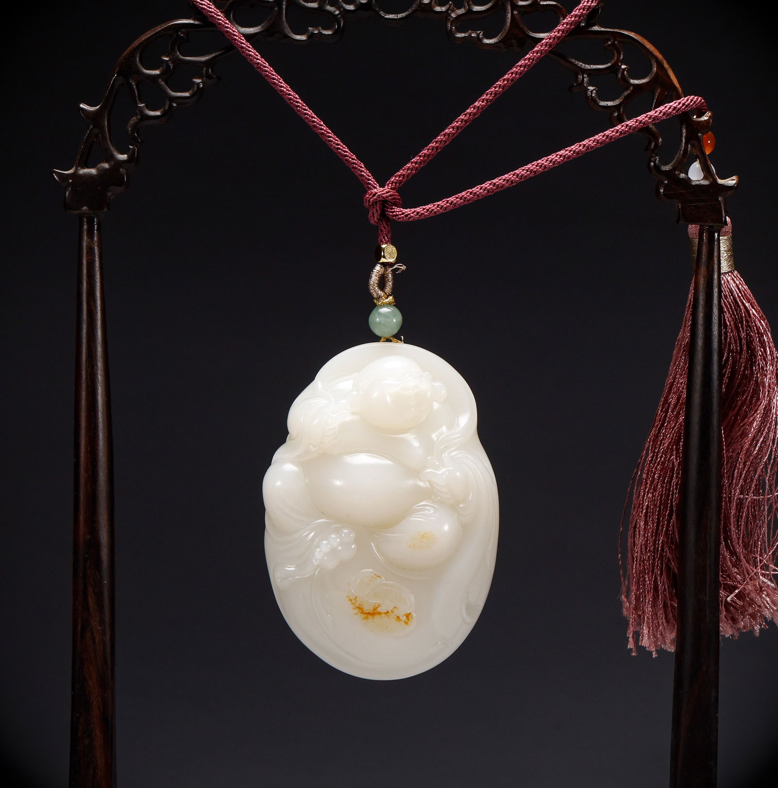 Hotan Jade Maitreya Buddha in the Qing Dynasty (1 of 6)