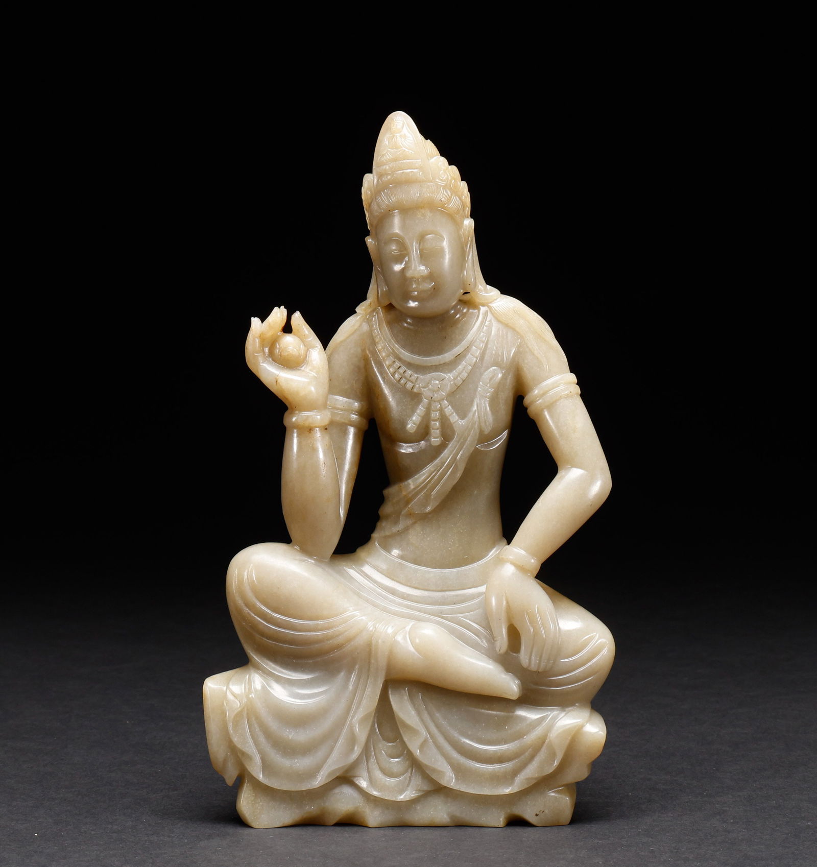Hotan Jade Avalokitesvara of the Ming Dynasty (1 of 9)