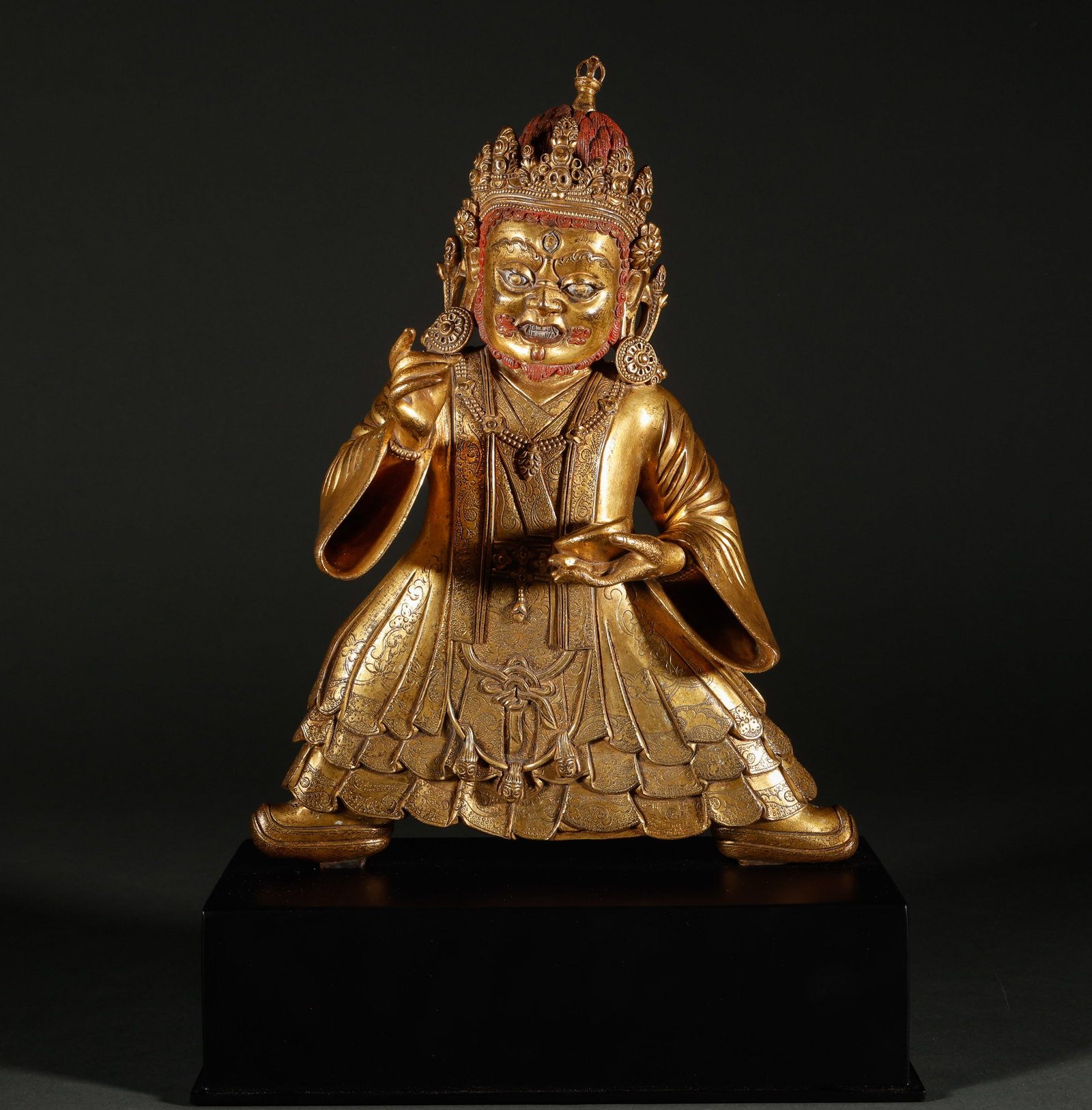 Ming Dynasty Copper Gilded Weituo Protector Statue (1 of 10)