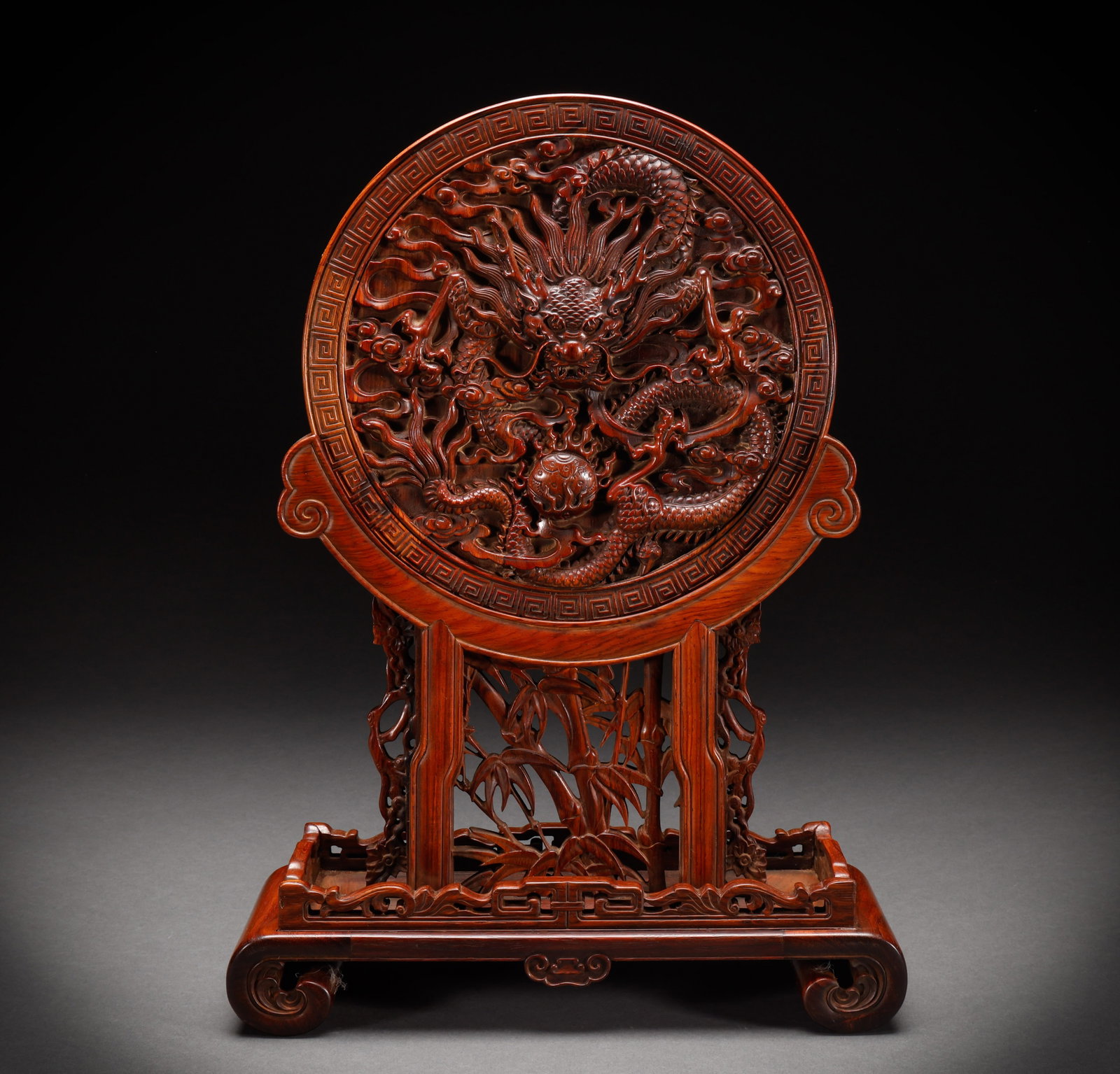 Qing Dynasty Huanghua Pear Screen Insertion (1 of 8)