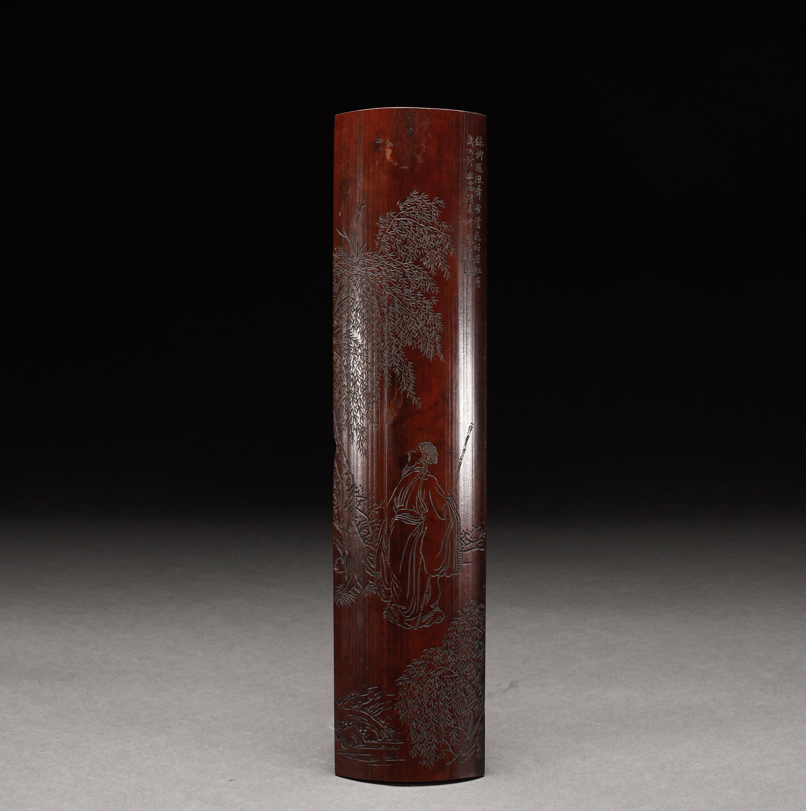 Qing Dynasty bamboo carving arm rest (1 of 7)