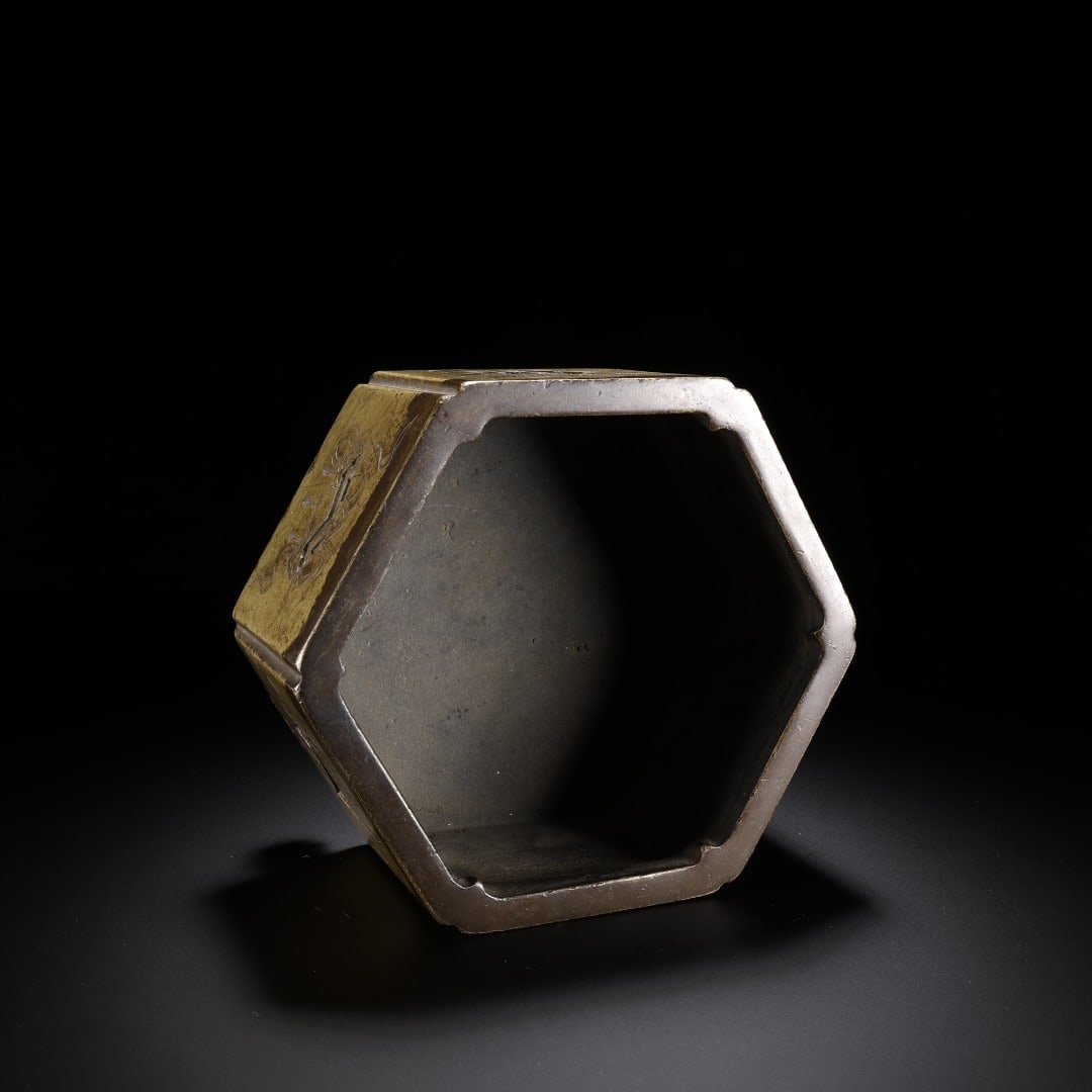 Ming Dynasty copper octagonal patterned incense burner - 8