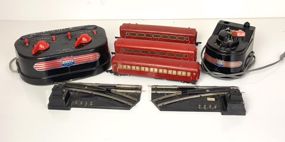 American Flyer Controllers, Trains, Parts Lot (1 of 8)
