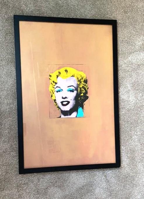 Andy Warhol Marilyn Monroe Framed Poster Frame 38" x 26" Image sight is 35 1/2" x 23 1/2". (1 of 6)