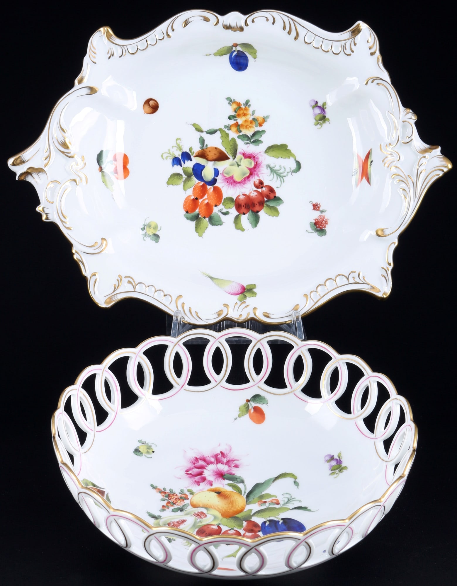 Herend Bouquet de Fruits 2 splendor bowls, (1 of 6)